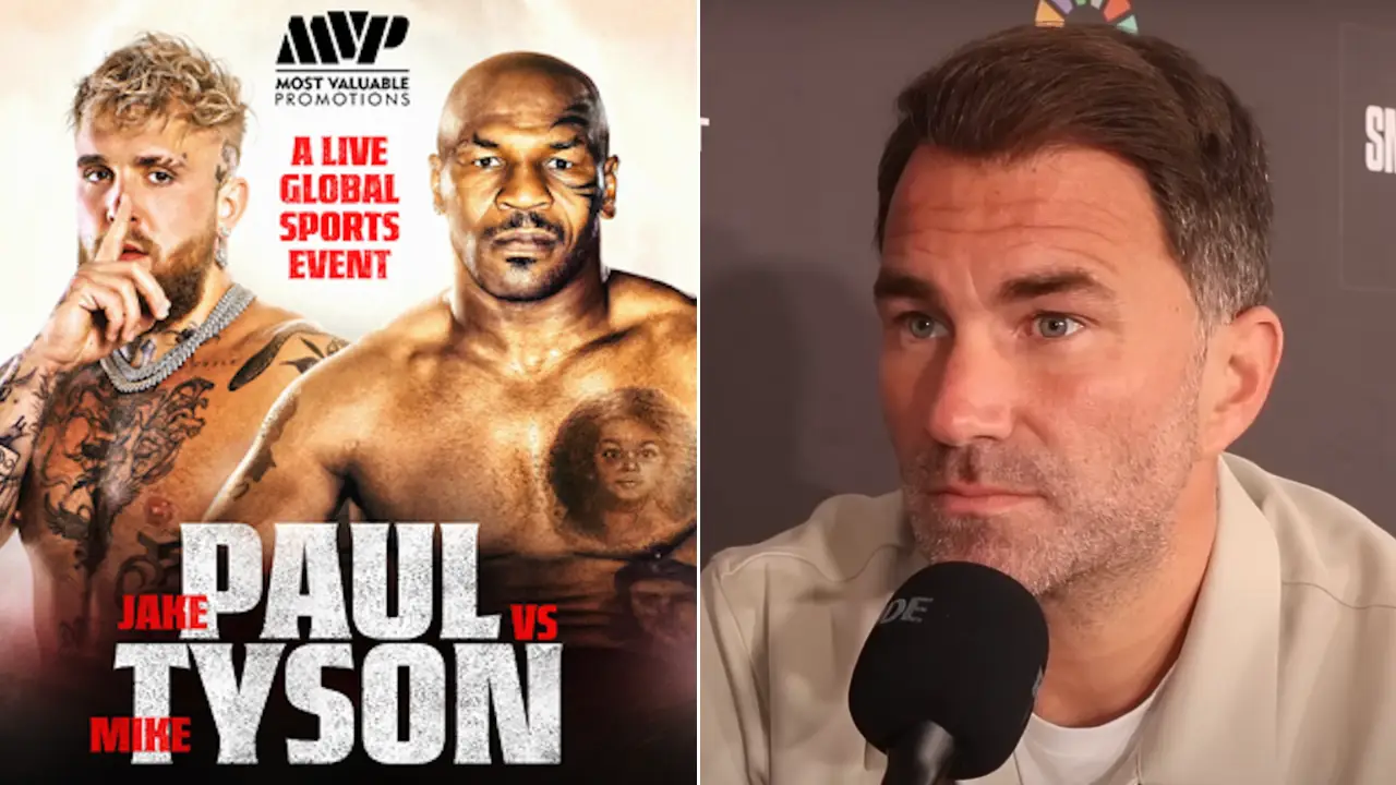 Eddie Hearn performs U-turn over 'freakshow' Mike Tyson vs Jake Paul event