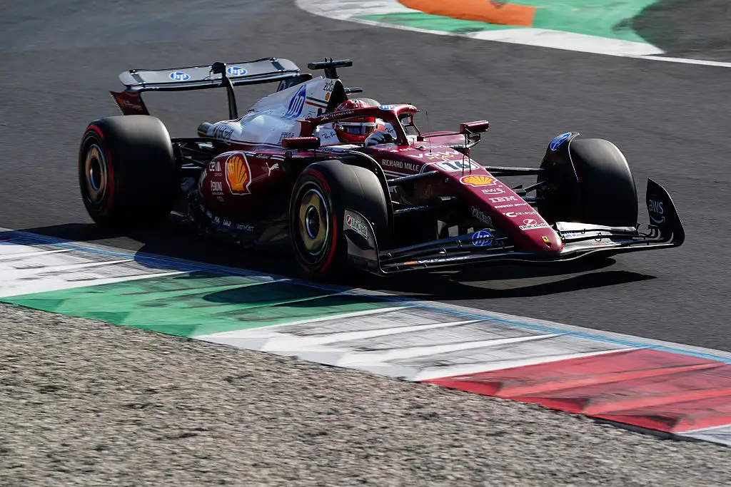 Leclerc will start from fourth on the grid at the Italian GP (Image: Getty)