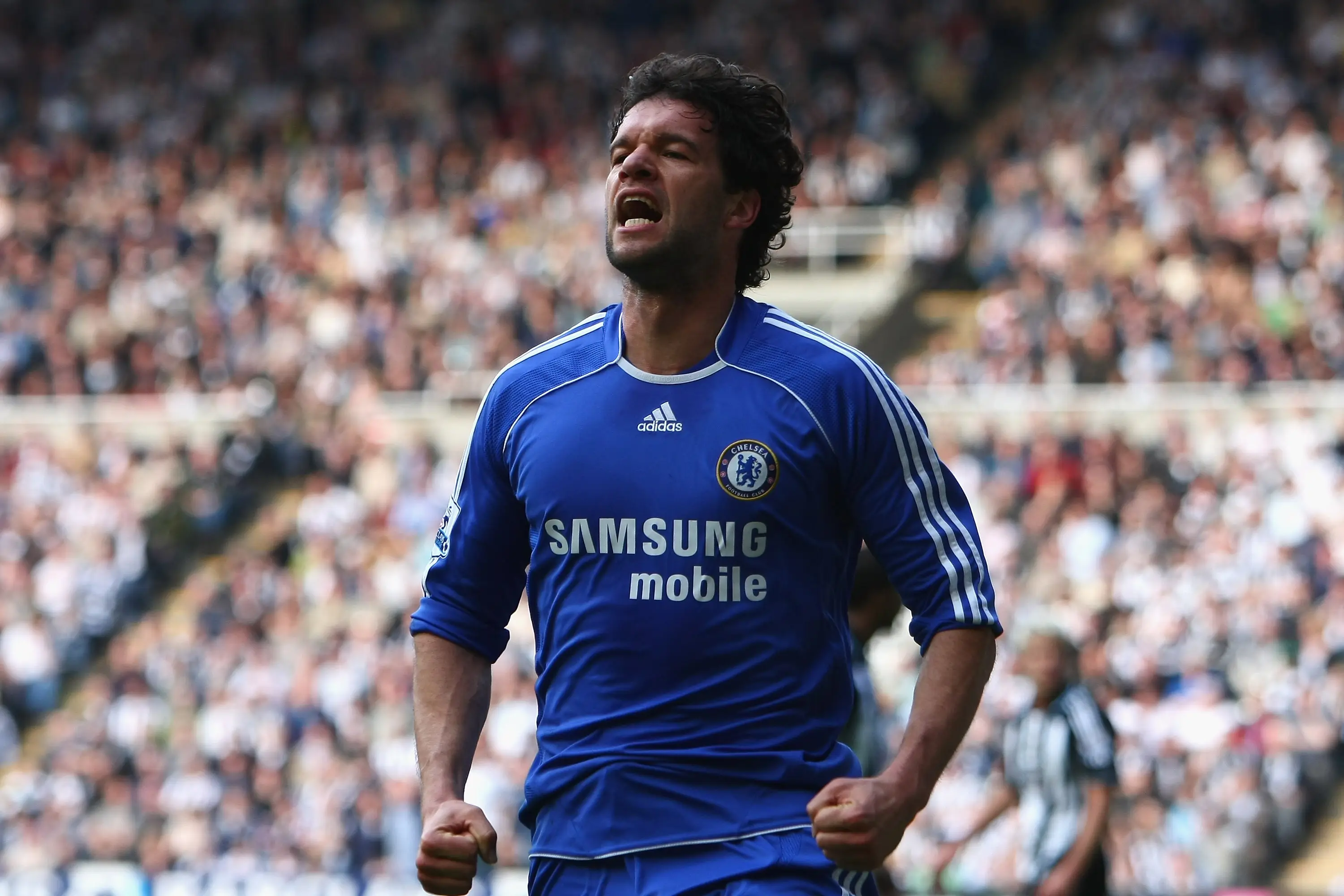 Michael Ballack in action for Chelsea. Image: Getty