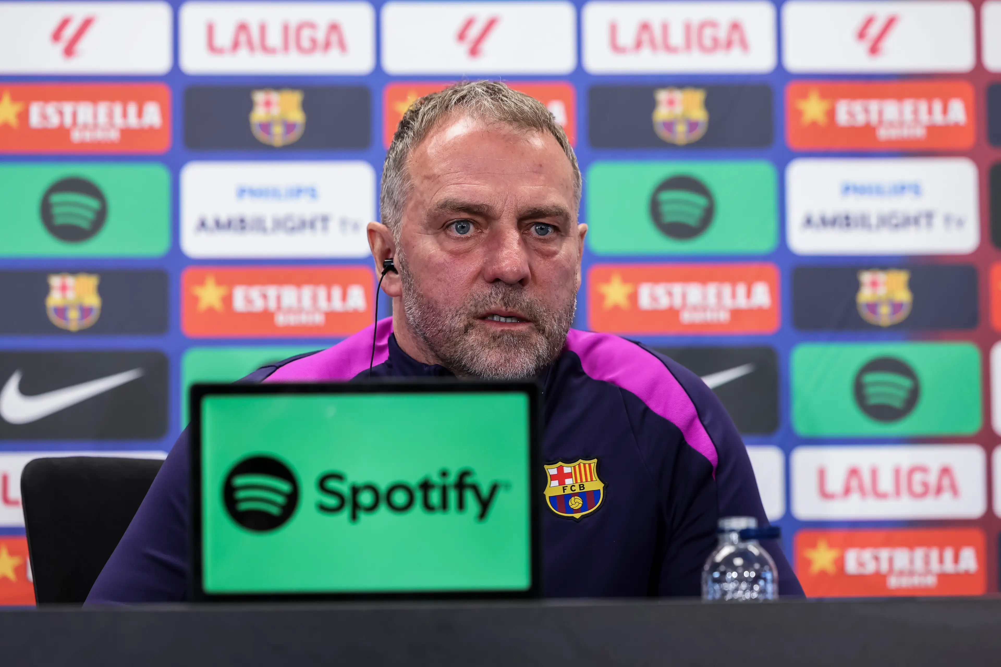 Hansi Flick takes lateness very seriously. Image: Getty