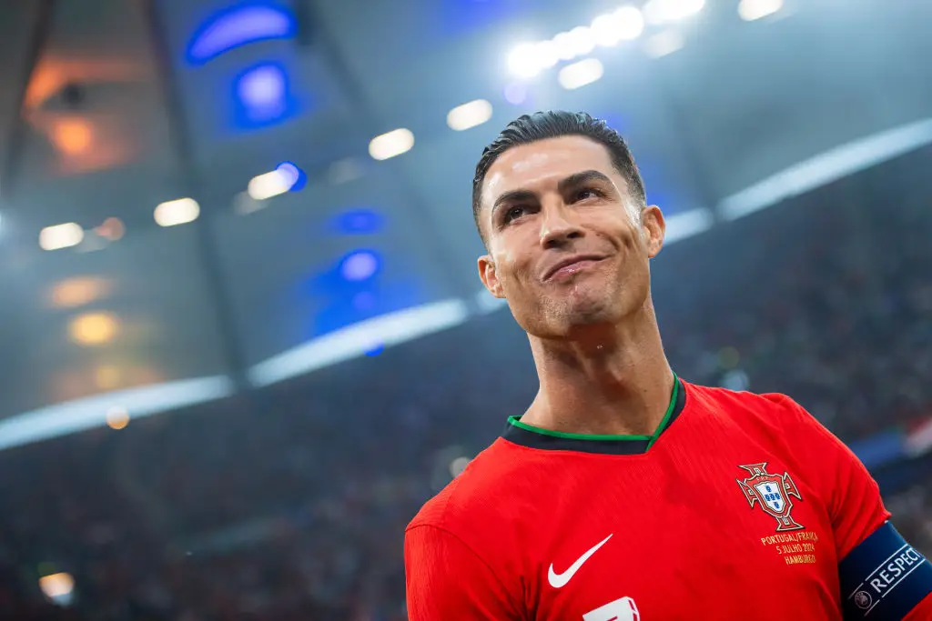 Cristiano Ronaldo in action for Portugal in 2024- Getty