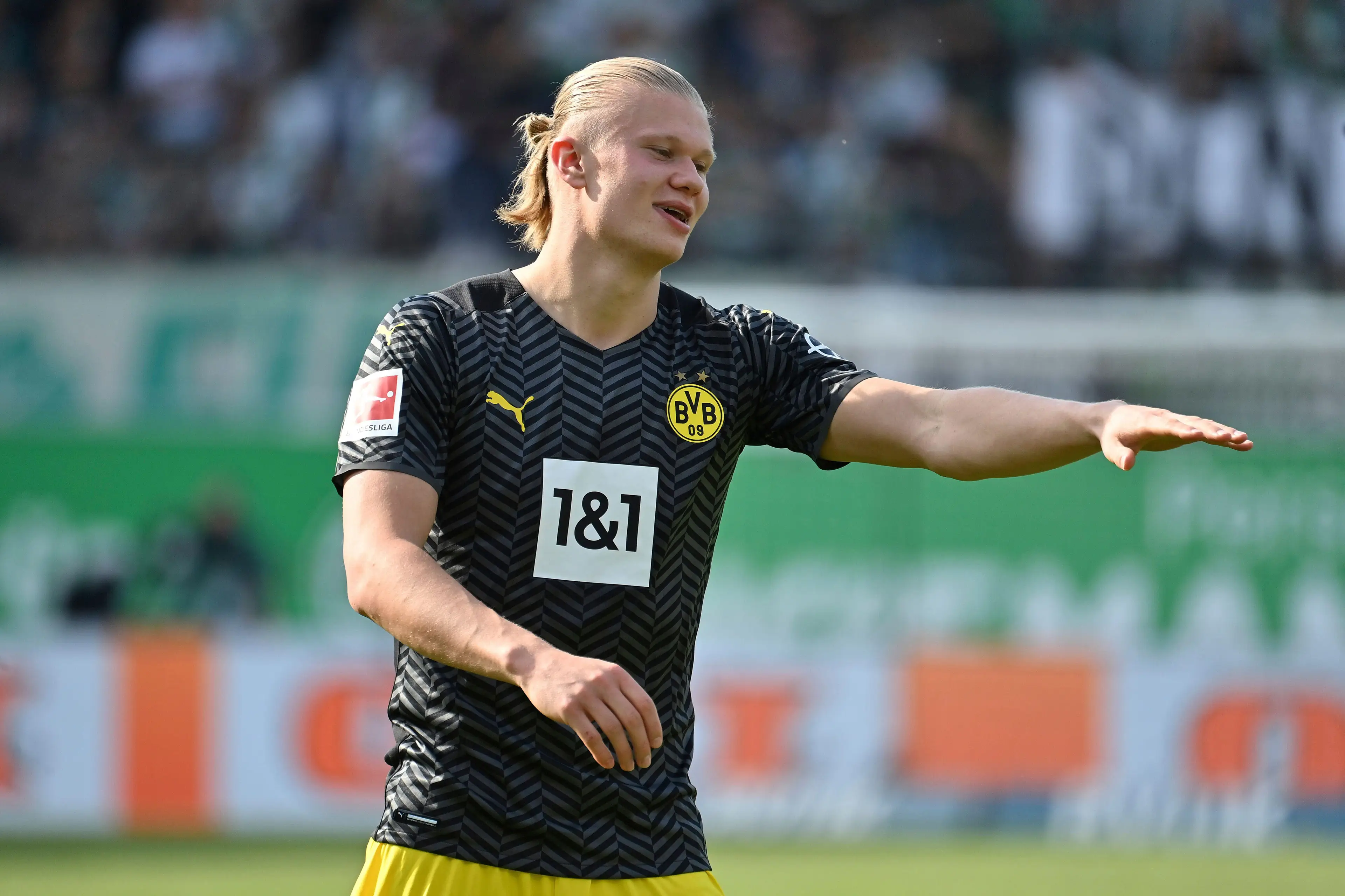 Haaland is set to join City in July (Image: PA)