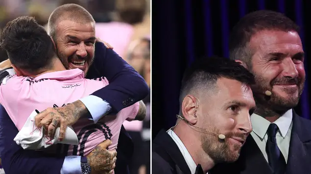 David Beckham sends touching message to Lionel Messi after seeing his own record broken by Inter Miami star