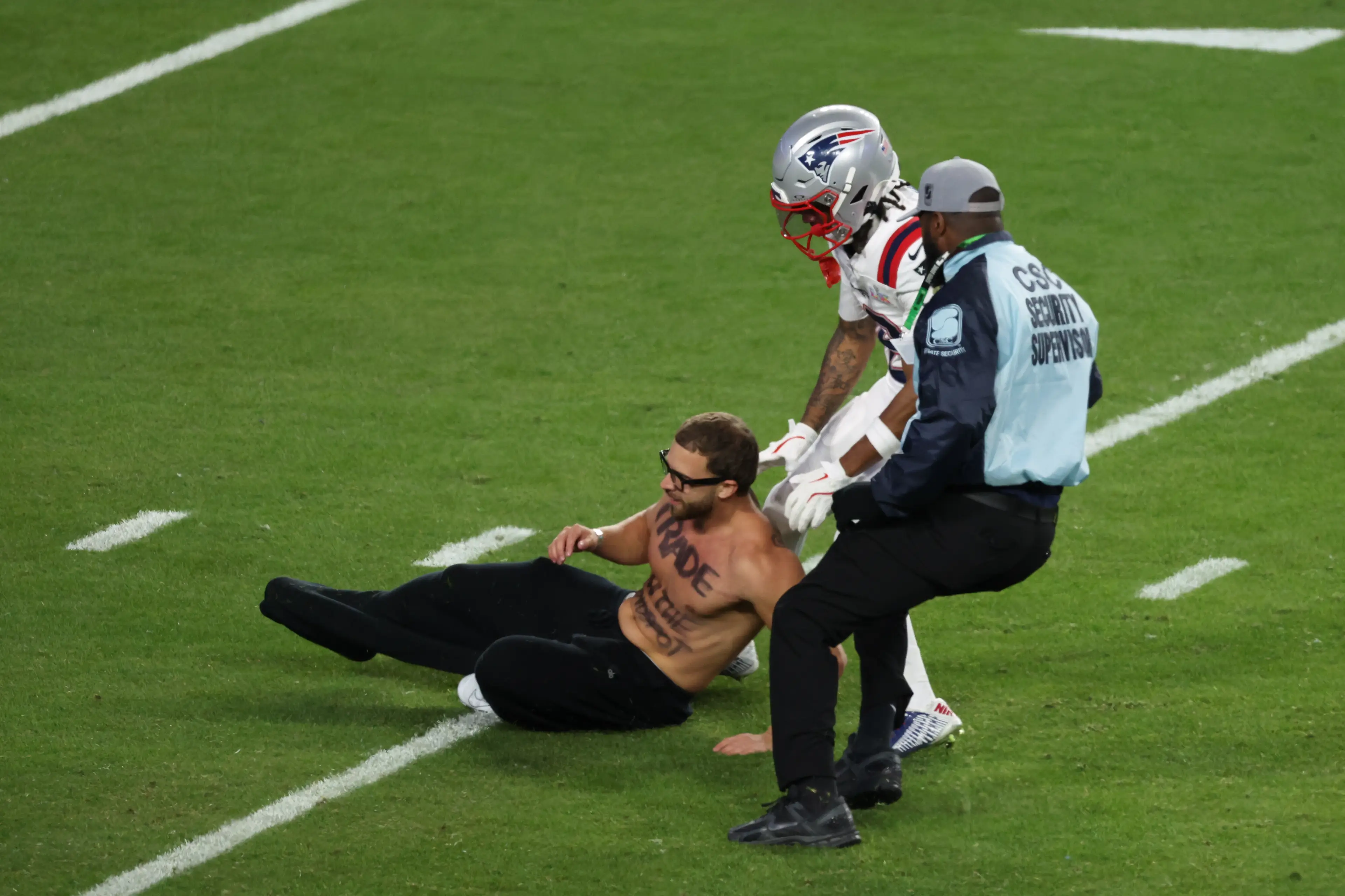 Gonzalez promoted his trading company at the Super Bowl. Image: Getty