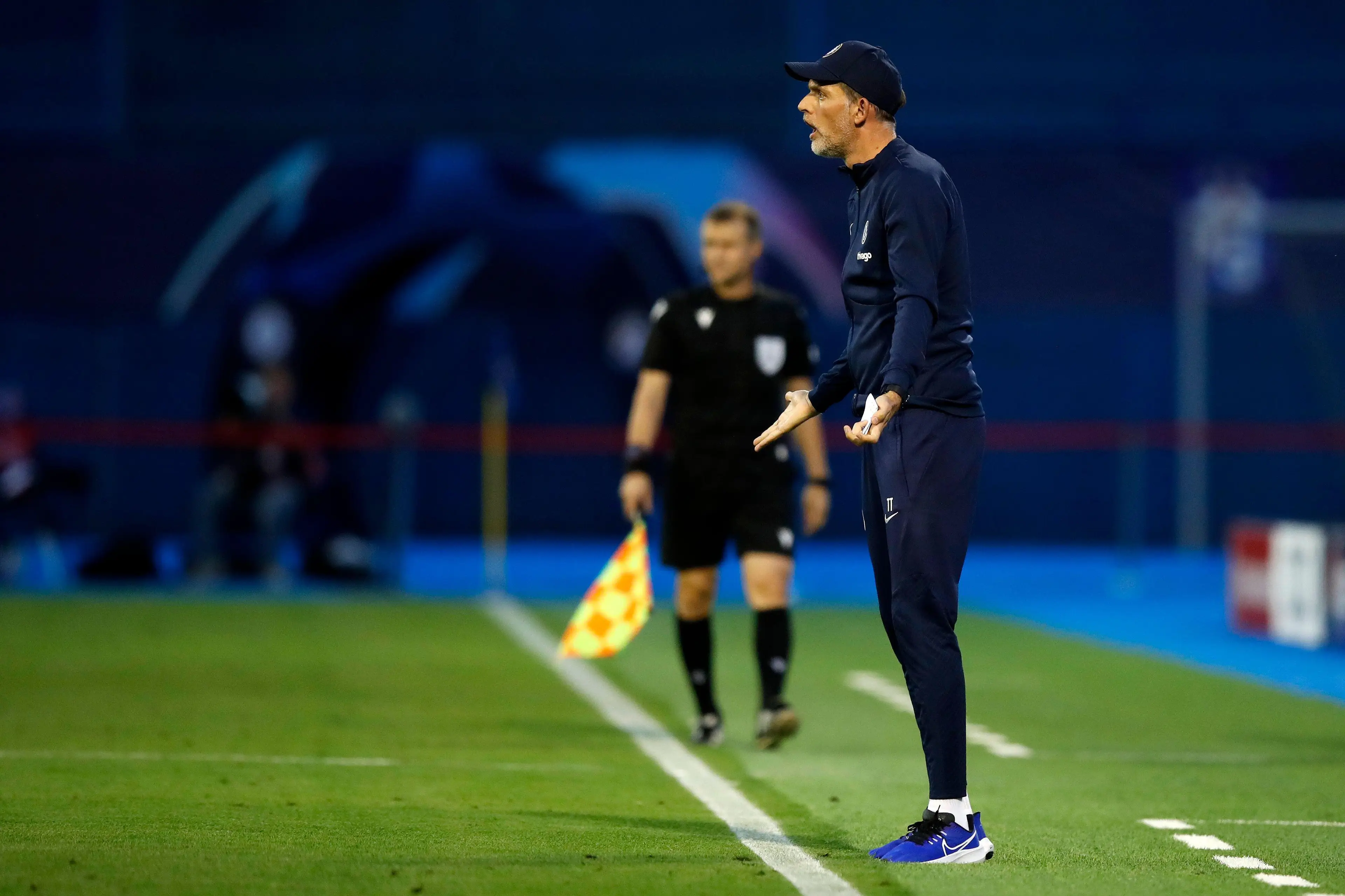 Thomas Tuchel against Dinamo Zagreb. (Alamy)