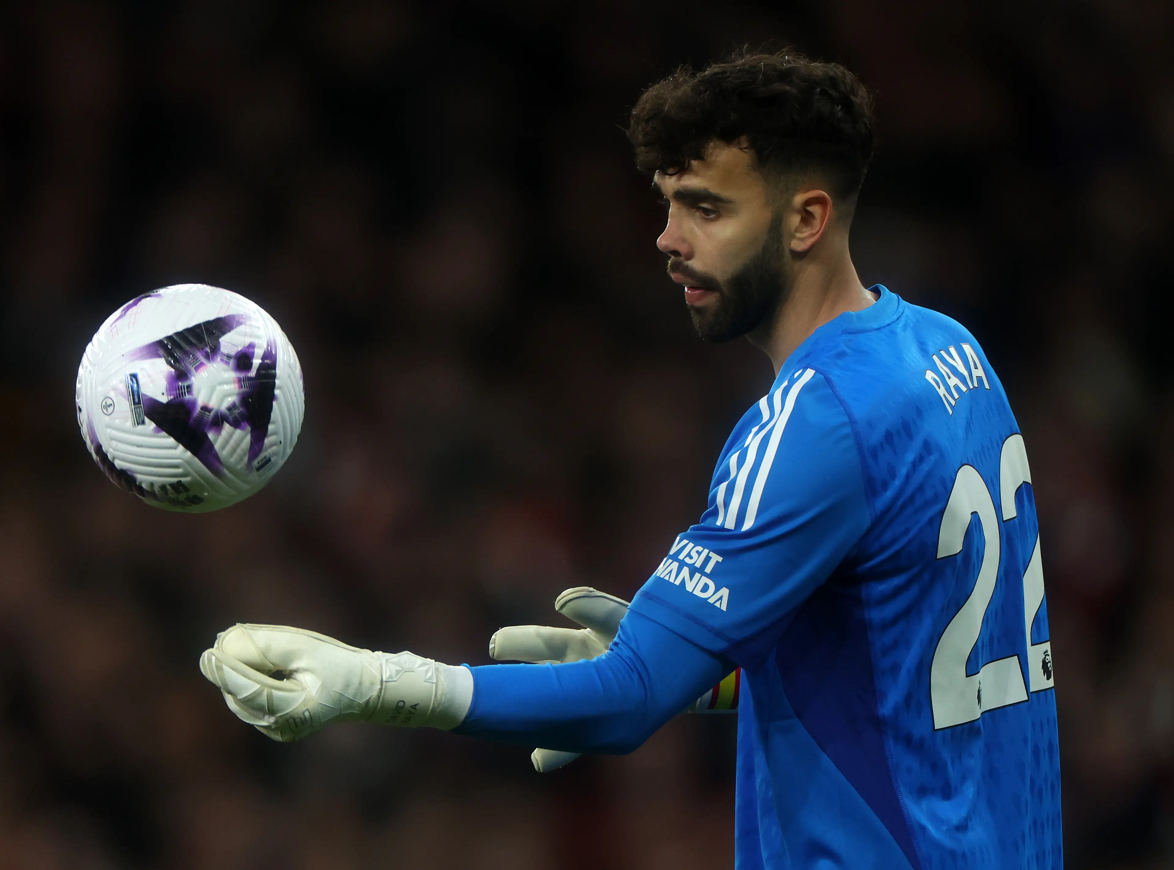 Arsenal goalkeeper David Raya. (