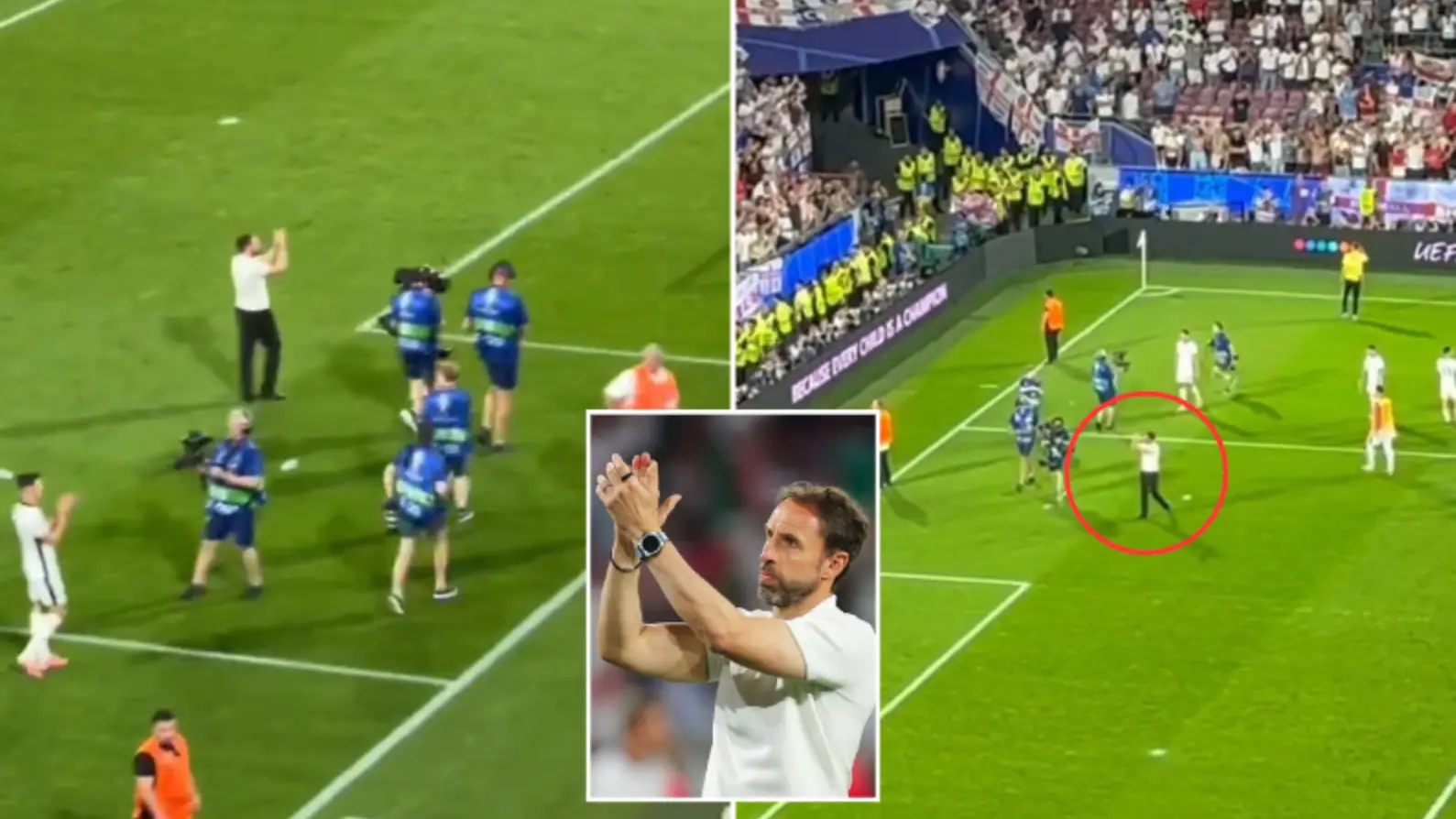 Gareth Southgate says angry England fans are creating ‘unusual environment’ after full-time incident