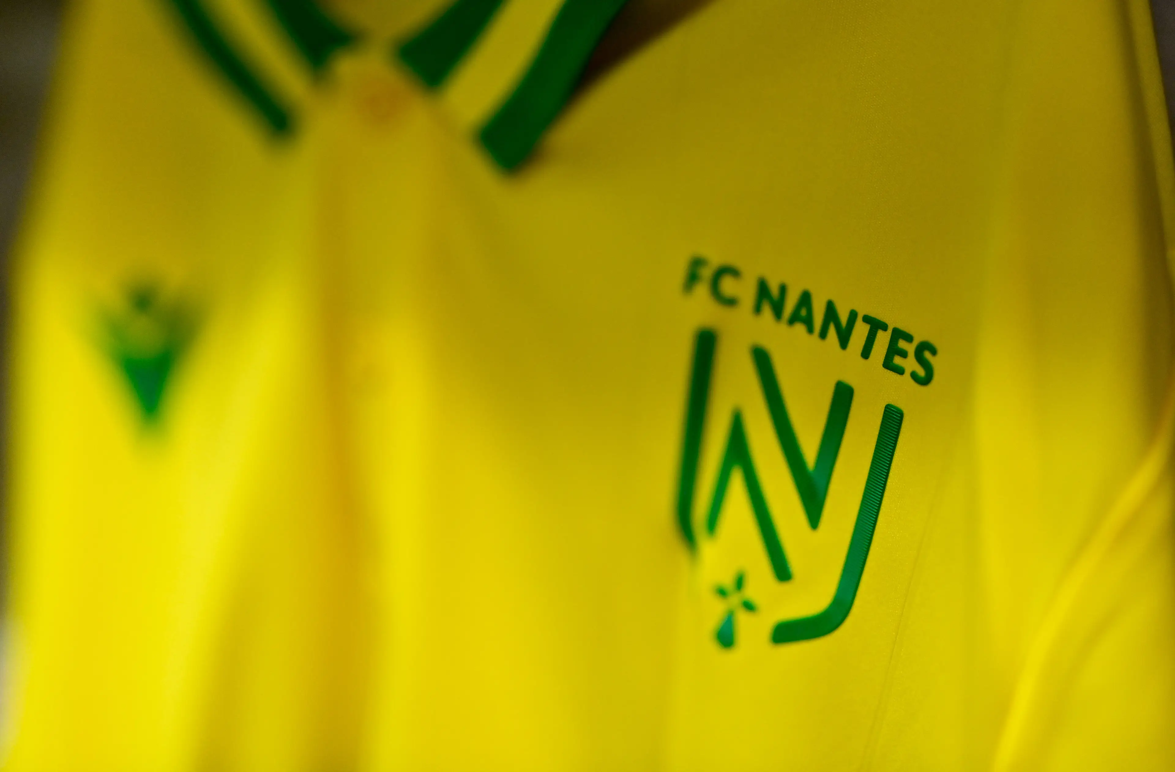 A detailed view jersey inside the FC Nantes dressing room before the UEFA Youth League 202324 Semi-final match between Olympiacos FC and FC Nantes Getty Images