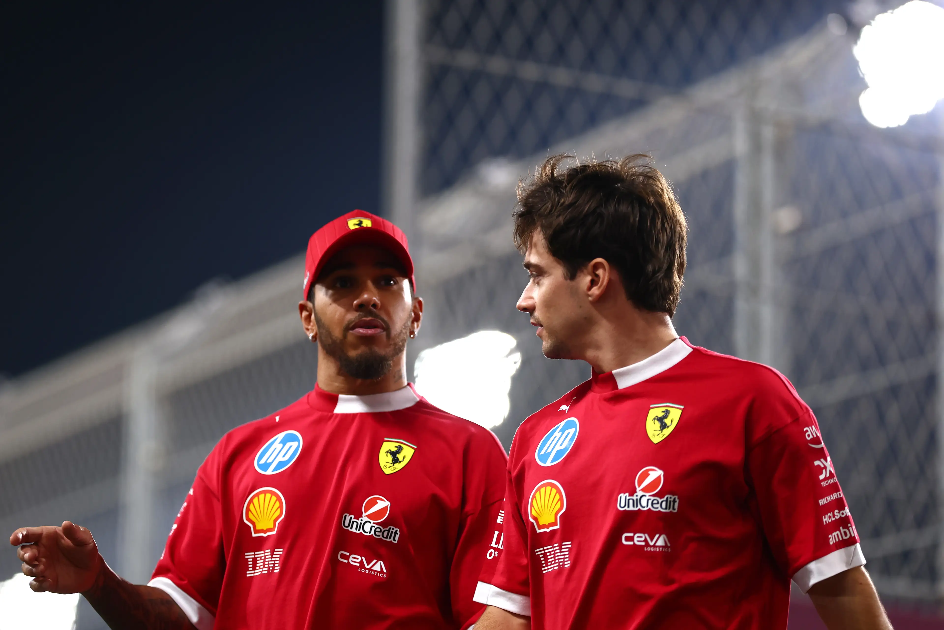 Lewis Hamilton and Charles Leclerc (Image: Getty)