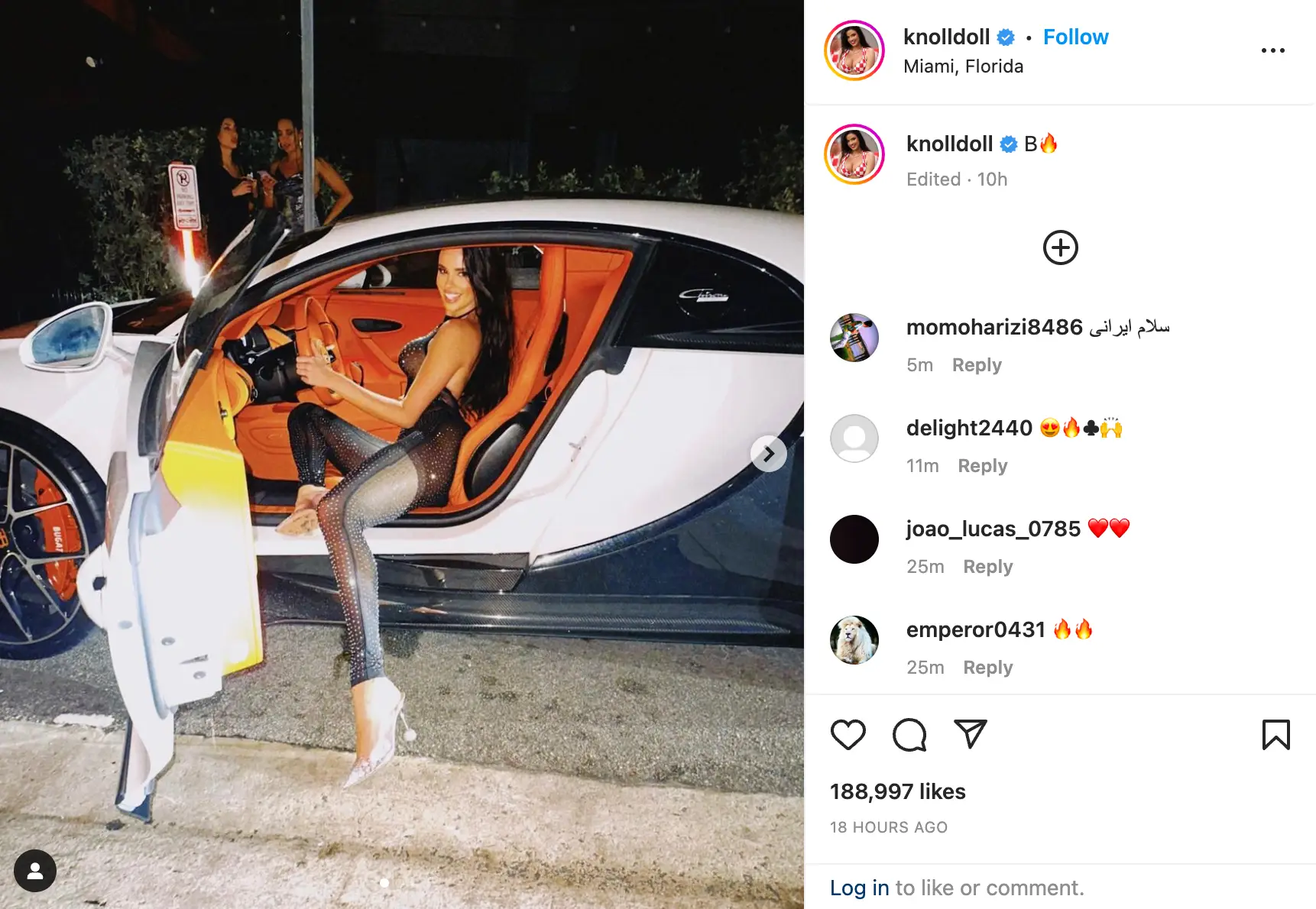 Knoll's latest Instagram post. (Image