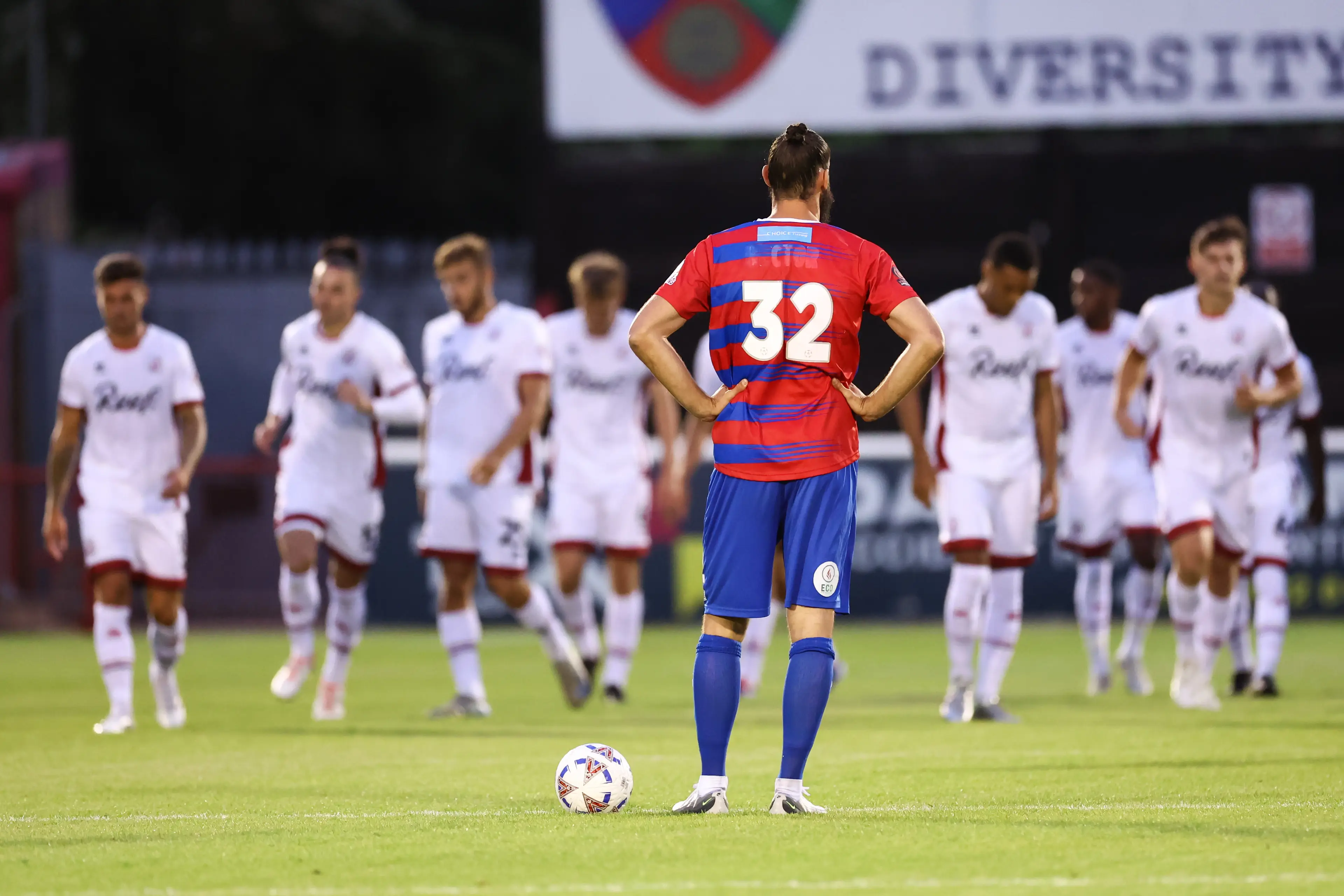 Carroll couldn't stop Dagenham from falling to a heavy defeat on his debut. (Image: Getty)