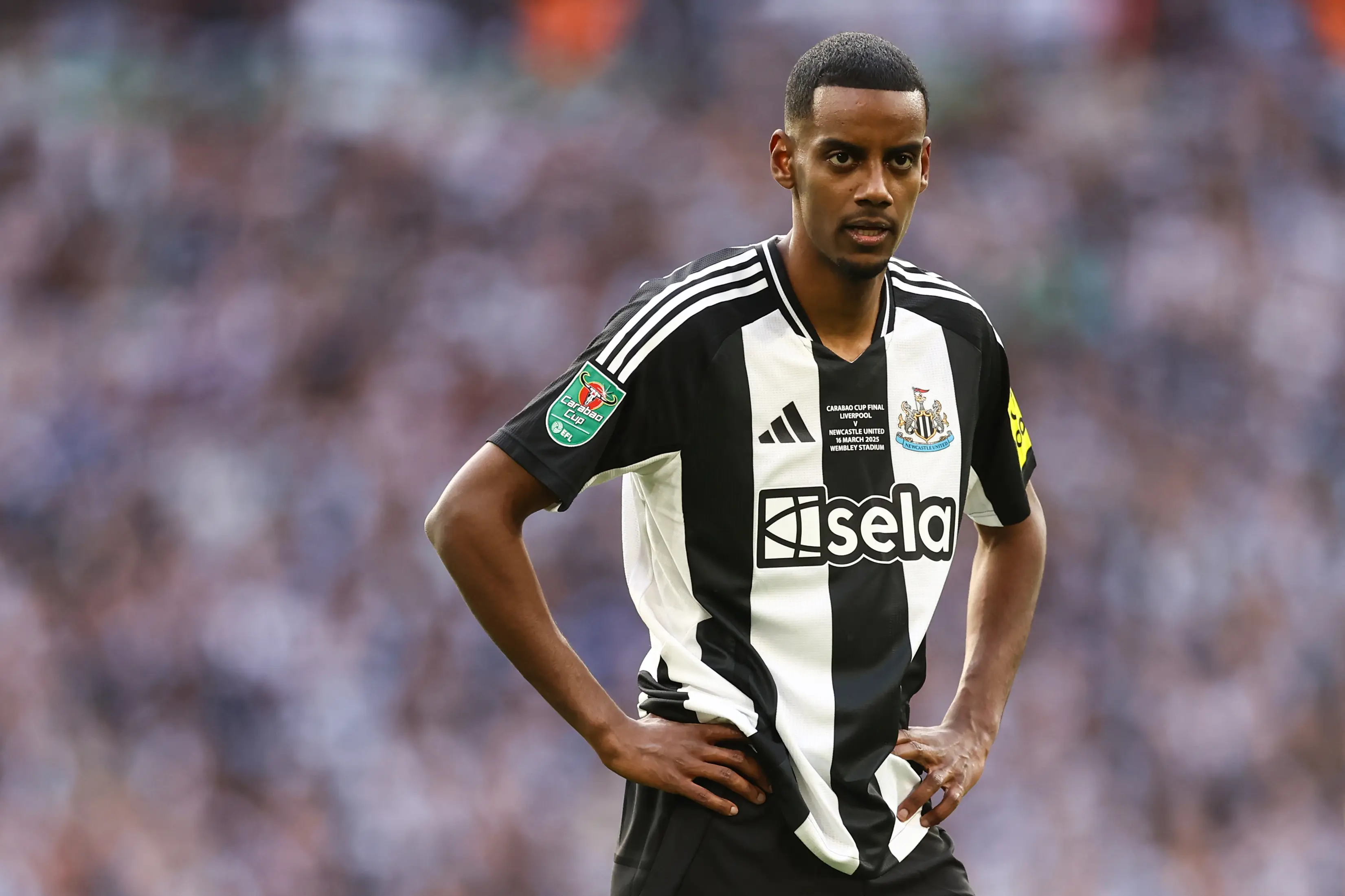 Alexander Isak has been linked with both Liverpool and Arsenal. Image: Getty