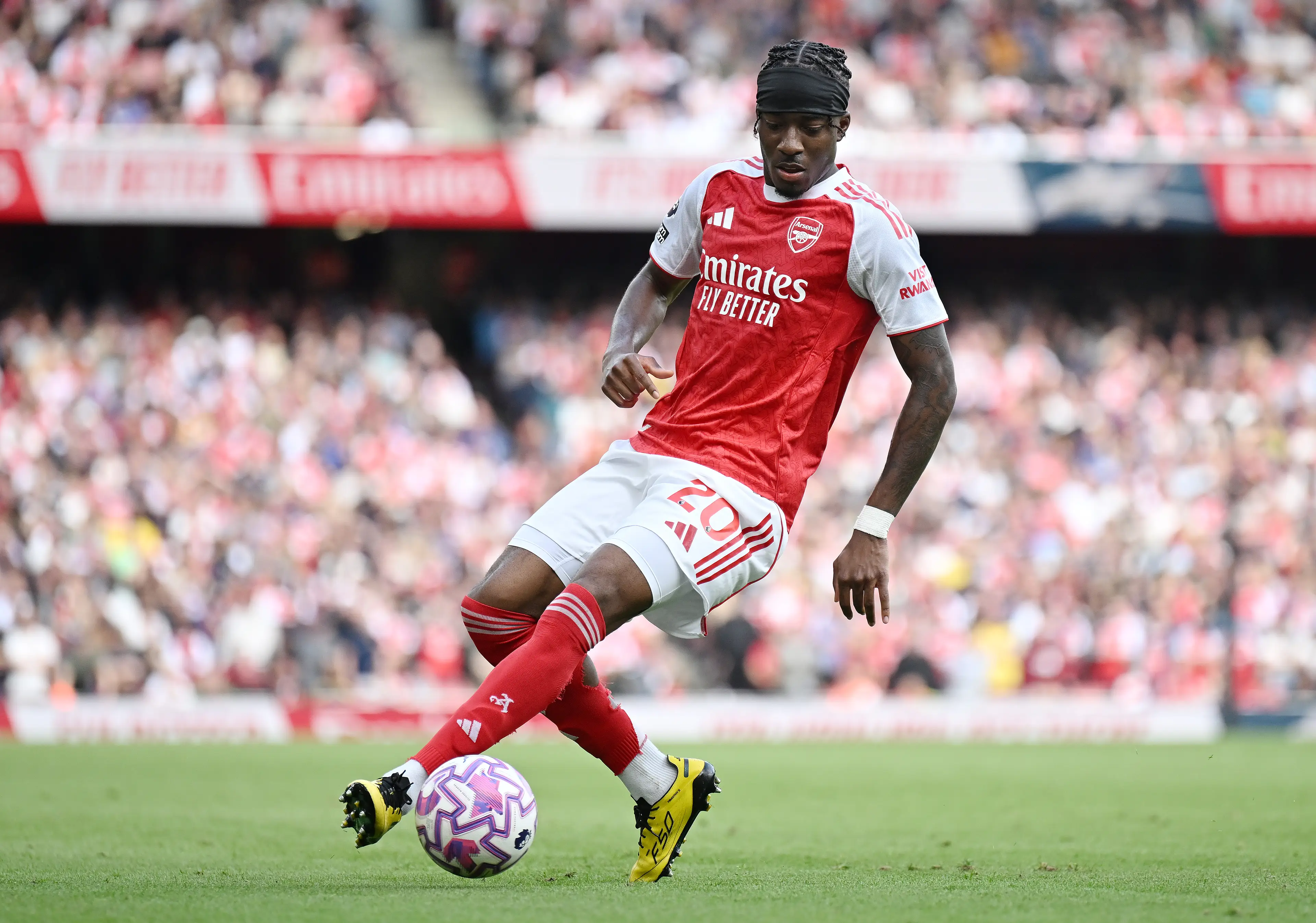 Noni Madueke impressed as Arsenal beat Nottingham Forest. Image: Getty
