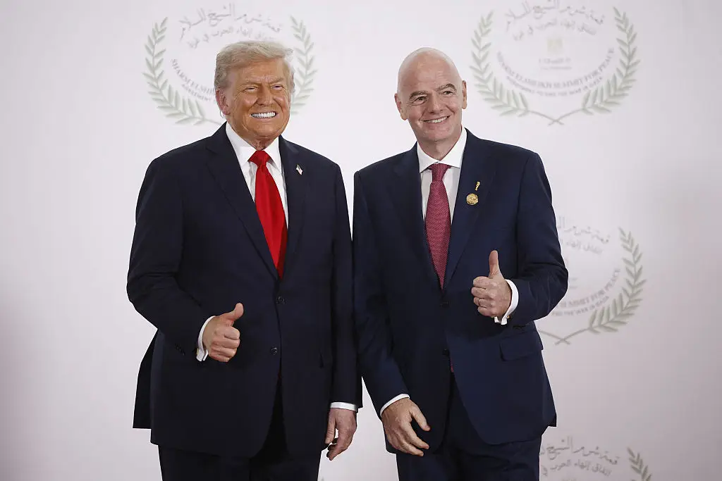 Donald Trump and Gianni Infantino (Credit:Getty)