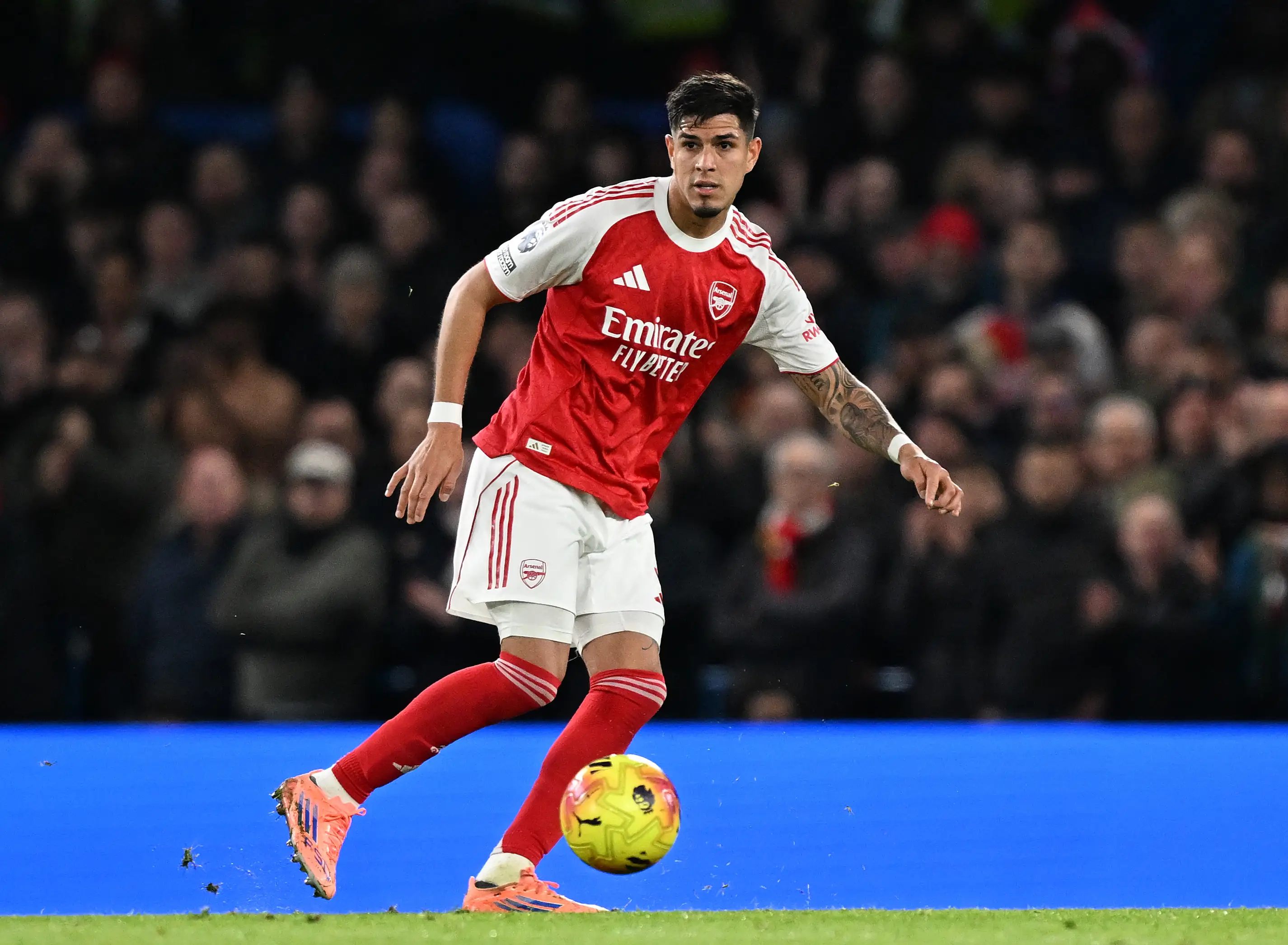 Arsenal have agreed to deal to sign Edwin and Holger Quintero from Piero Hincapie's old club. Image: Getty 