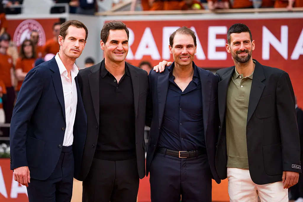 Andy Murray, Roger Federer, Rafael Nadal and Novak Djokovic in 2025 (Credit:Getty)