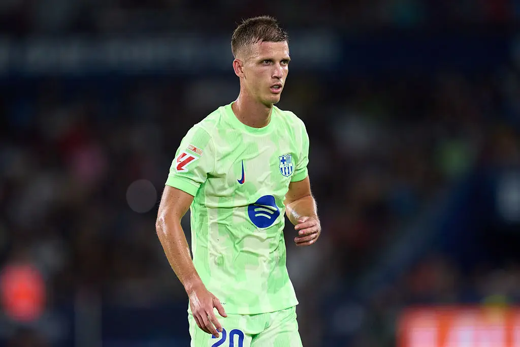 Dani Olmo in action for Barcelona (Credit:Getty)