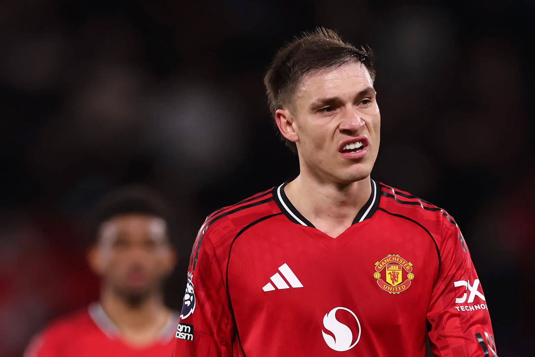 Manuel Ugarte has struggled for form at Man Utd this season (Image: Getty)