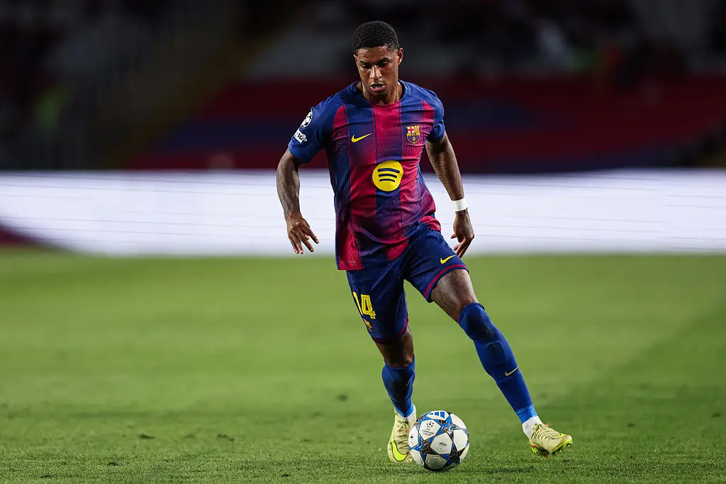 Marcus Rashford in action for Barcelona (Credit:Getty)