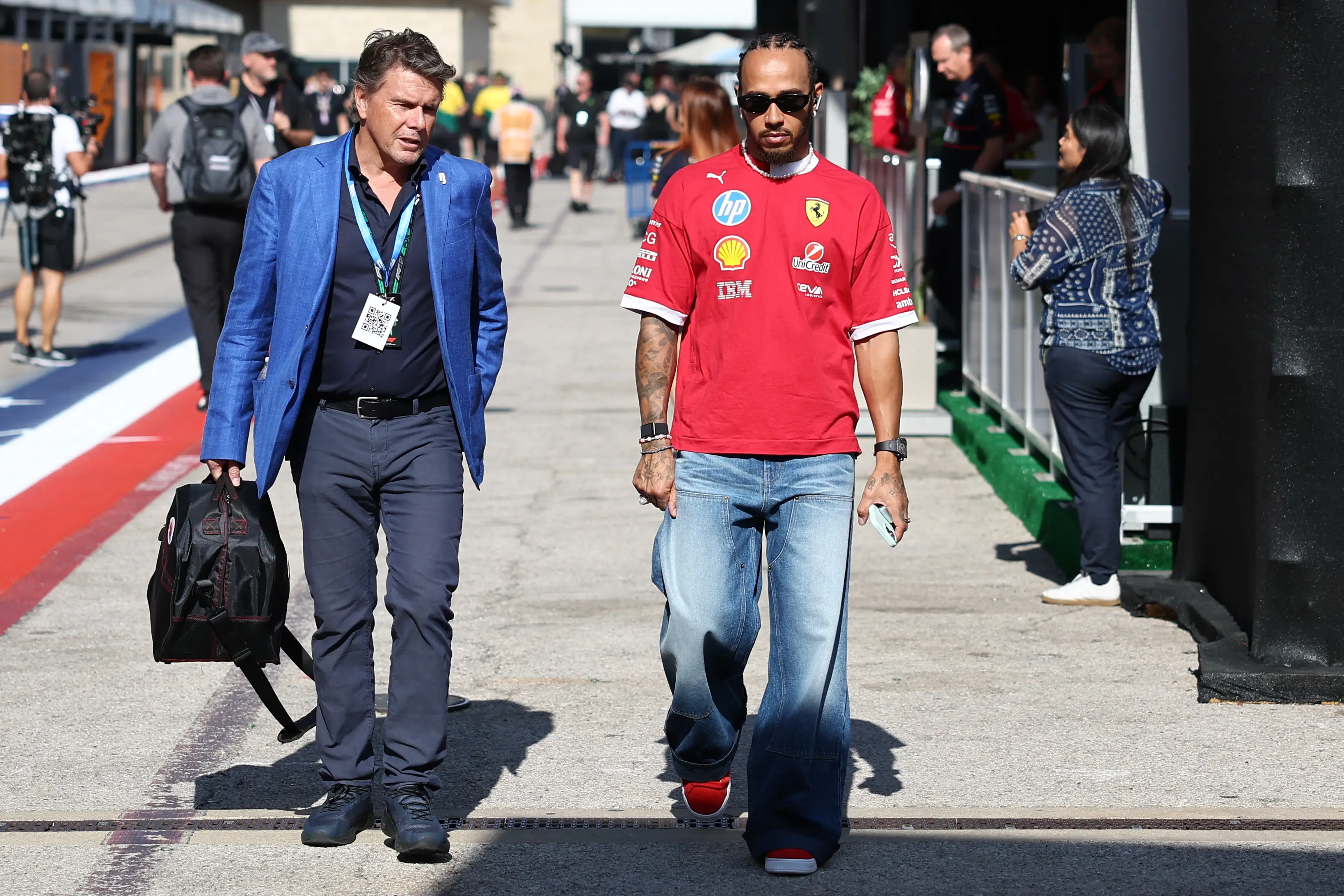 Lewis Hamilton struggled in the US Grand Prix sprint qualifying. Image: Getty 