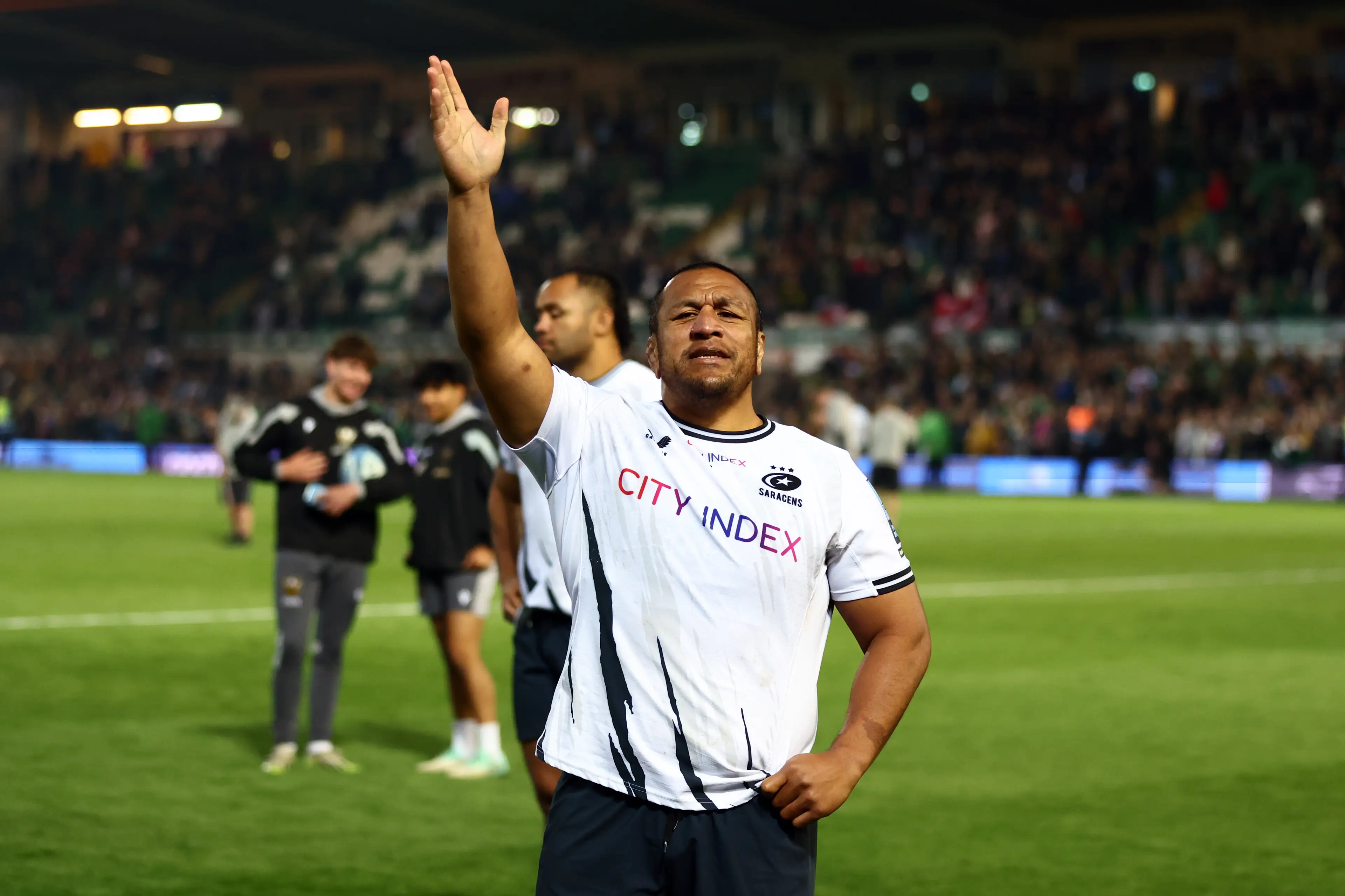 Mako Vunipola of Saracens looks on after the Gallagher Premiership Rugby Play-Off Semi Final match between Northampton Saints and Saracens (Getty Images)