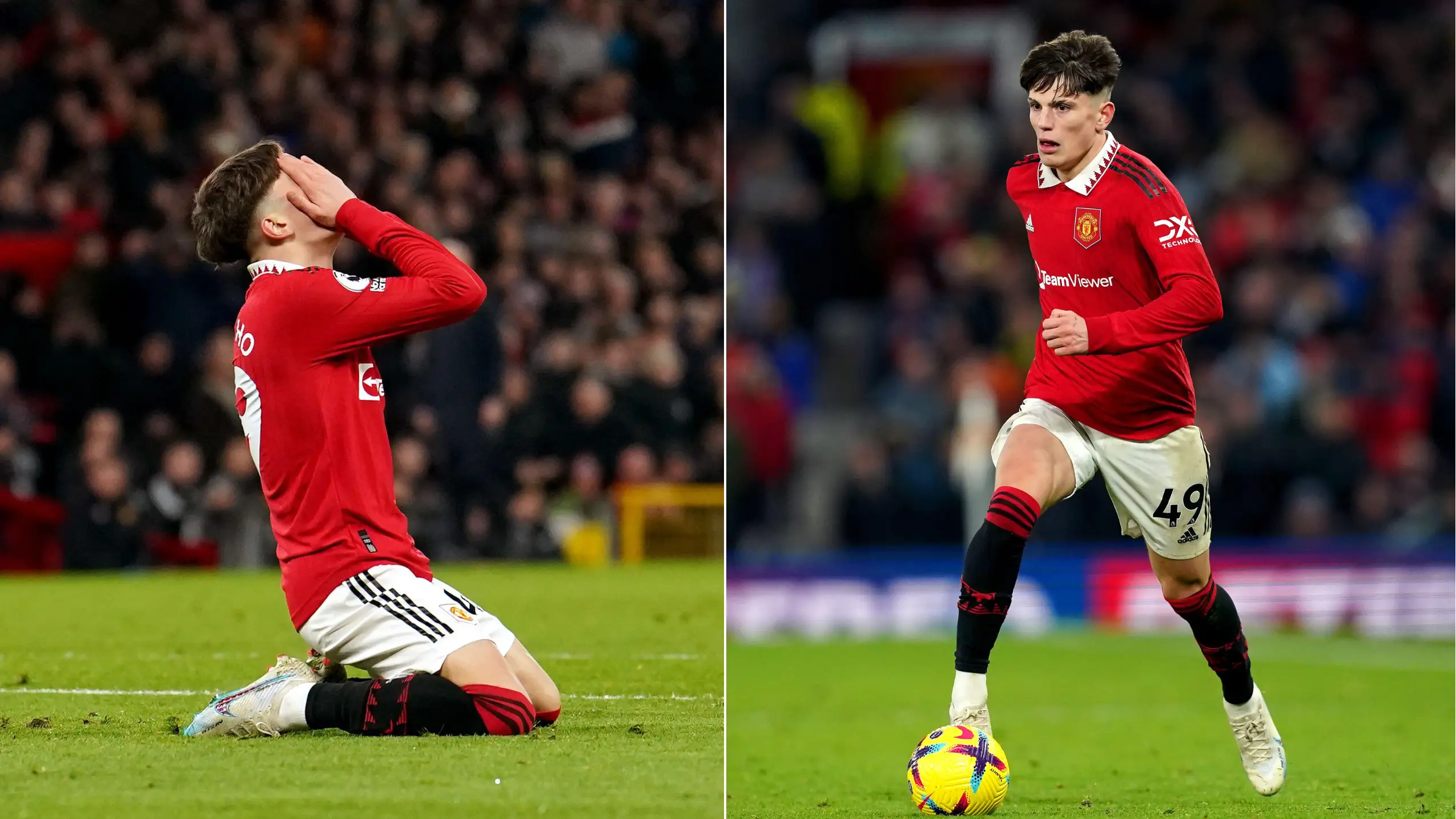 Alejandro Garacho appears to like post saying he shouldn't start for Manchester United