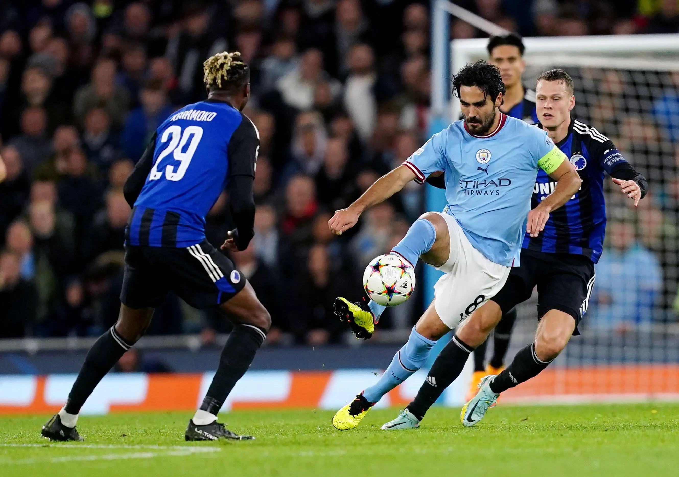 Ilkay Gundogan in UCL action (PA Images / Alamy)