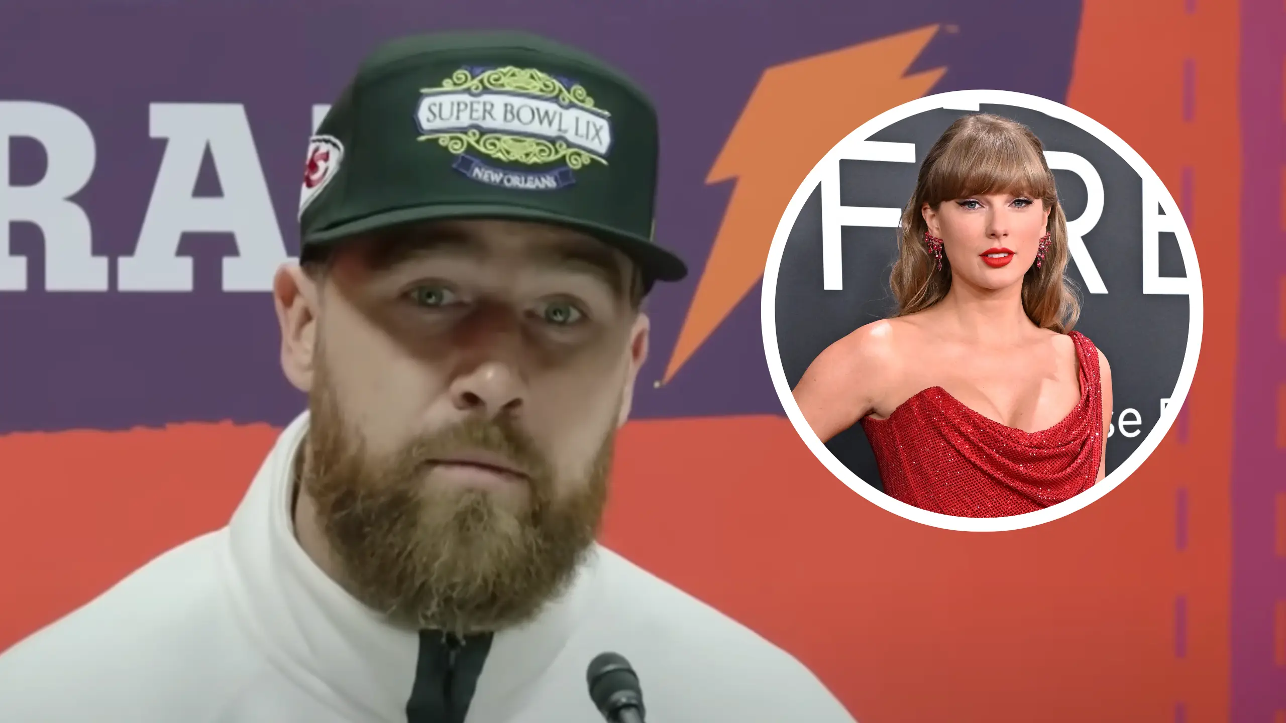 Travis Kelce shuts down 'awful' Taylor Swift question ahead of Super Bowl as Chiefs star left visibly angry