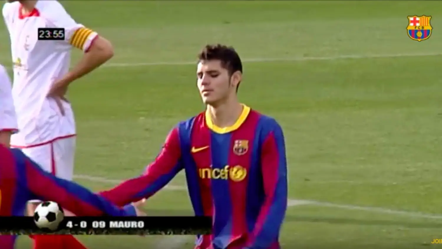 Icardi pictured during his spell at La Masia. Image credit: Barcelona FC