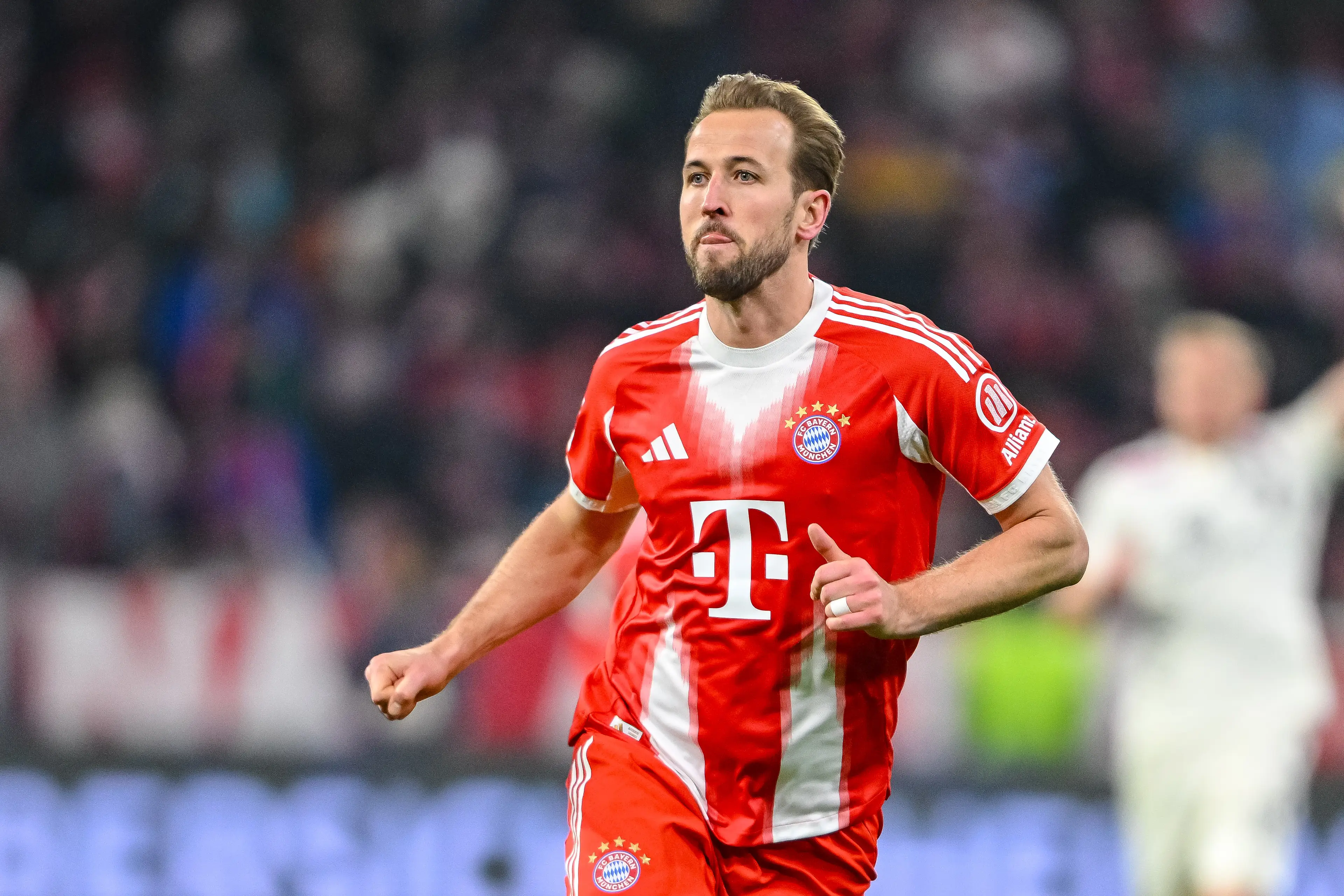 Harry Kane has been linked with a move to Barcelona. Image: Getty