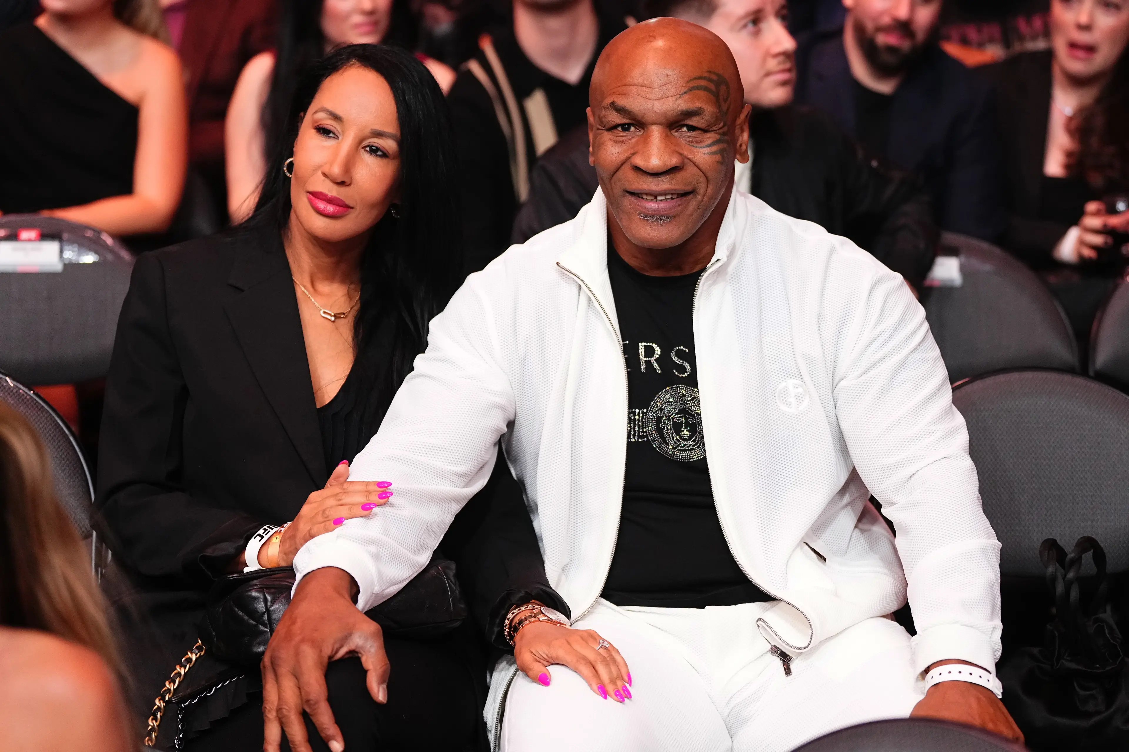 Tyson pictured alongside his wife. Image credit: Getty