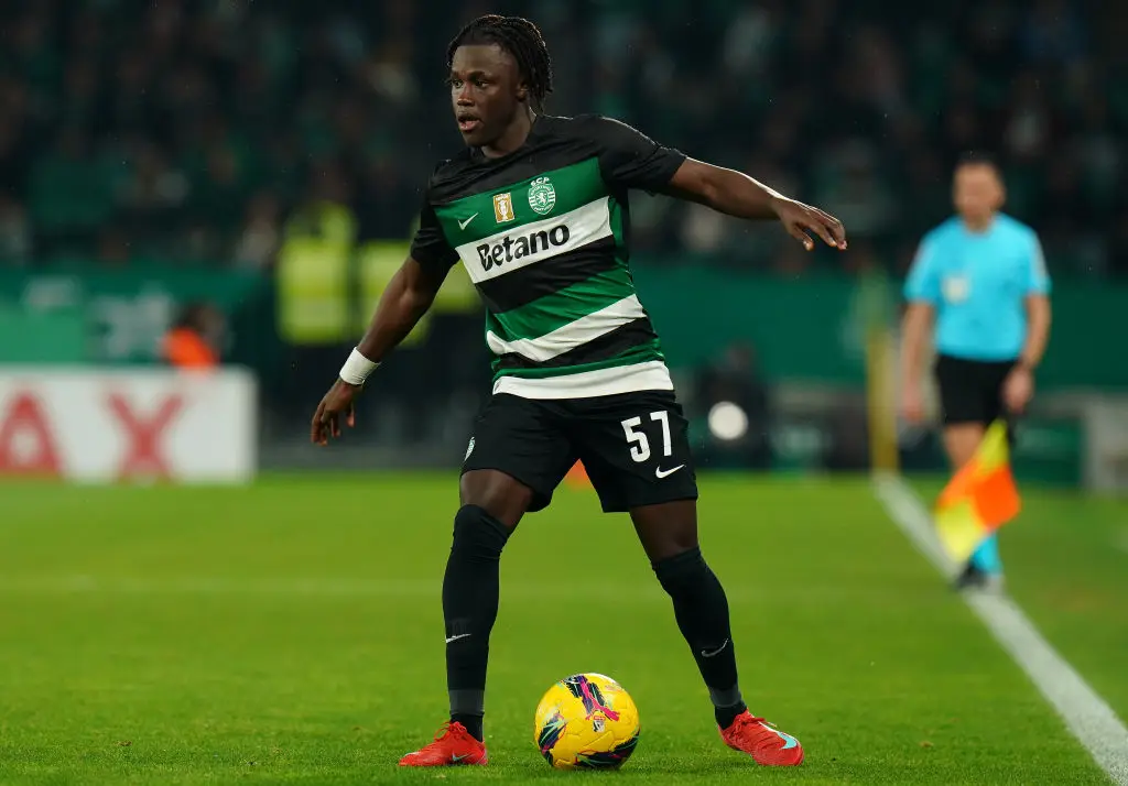 Geovany Quenda in action for Sporting CP (Credit:Getty)