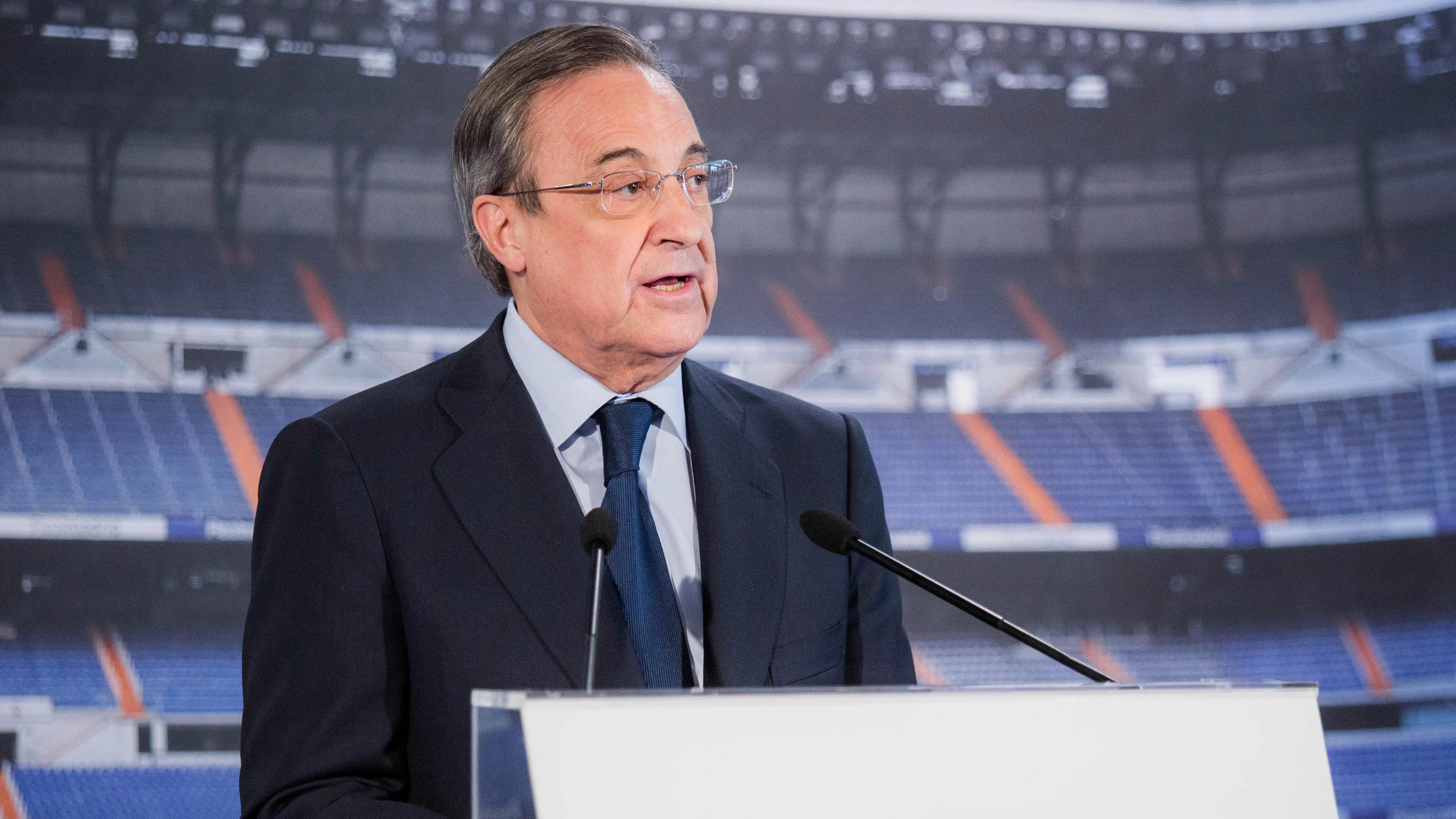 Real Madrid president Florentino Perez is not eligible to win the Ballon d'Or (Image: Getty)