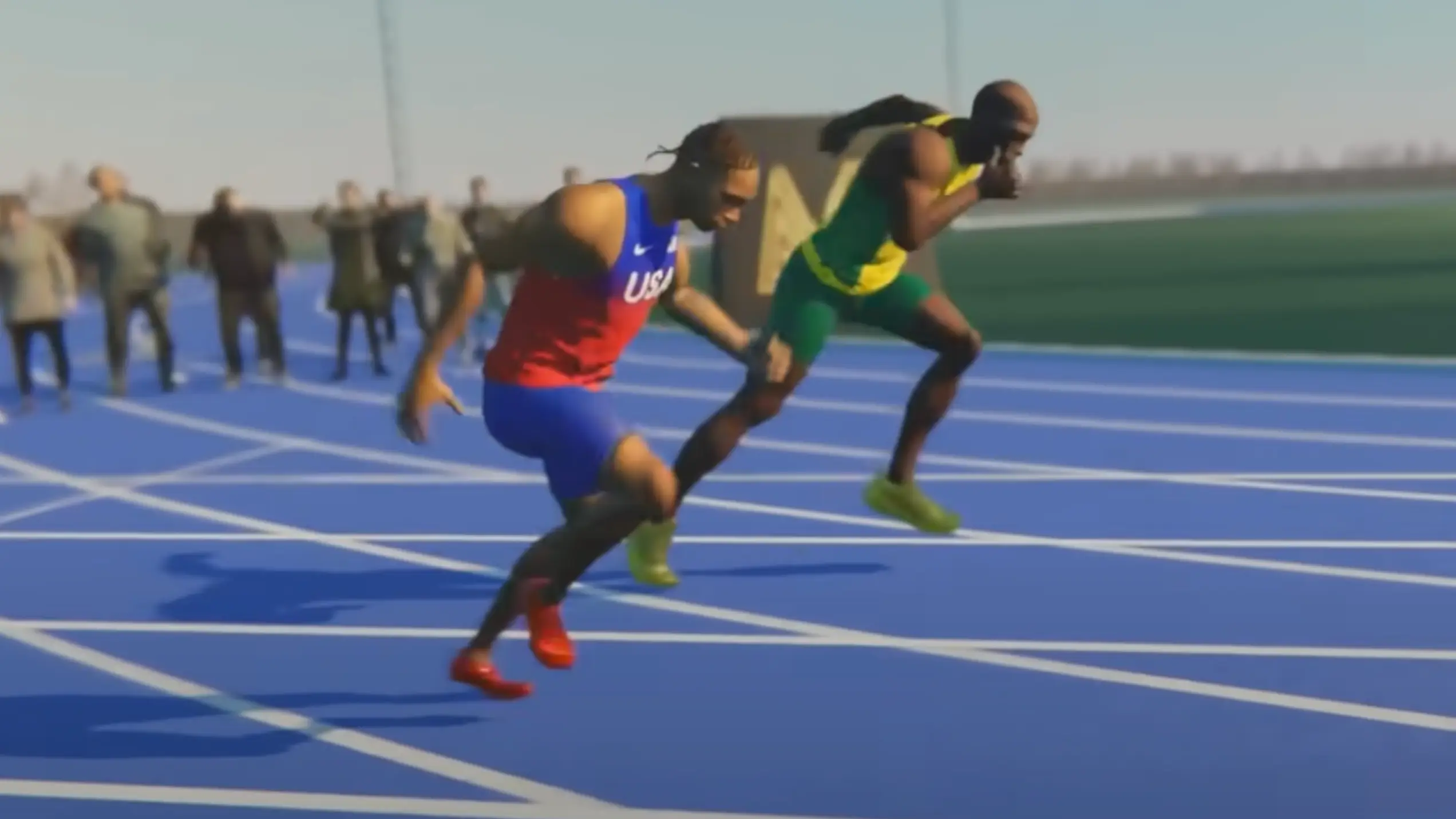 3D simulation shows how a 100m race between Usain Bolt and Noah Lyles would go down 