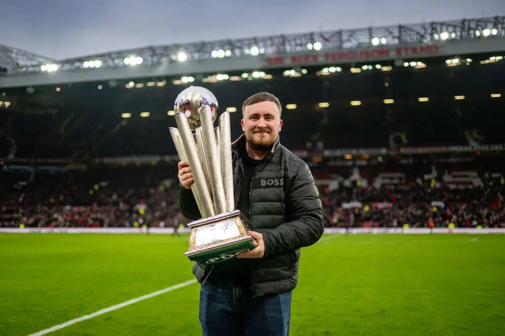 Luke Littler at Old Trafford (Credit:Getty)