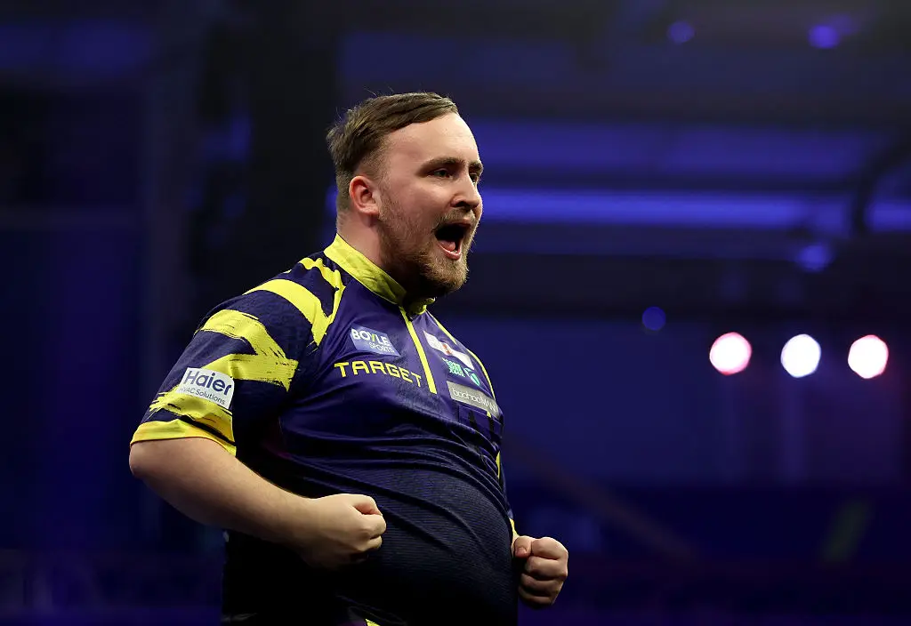 Luke Littler in action (Credit:Getty)