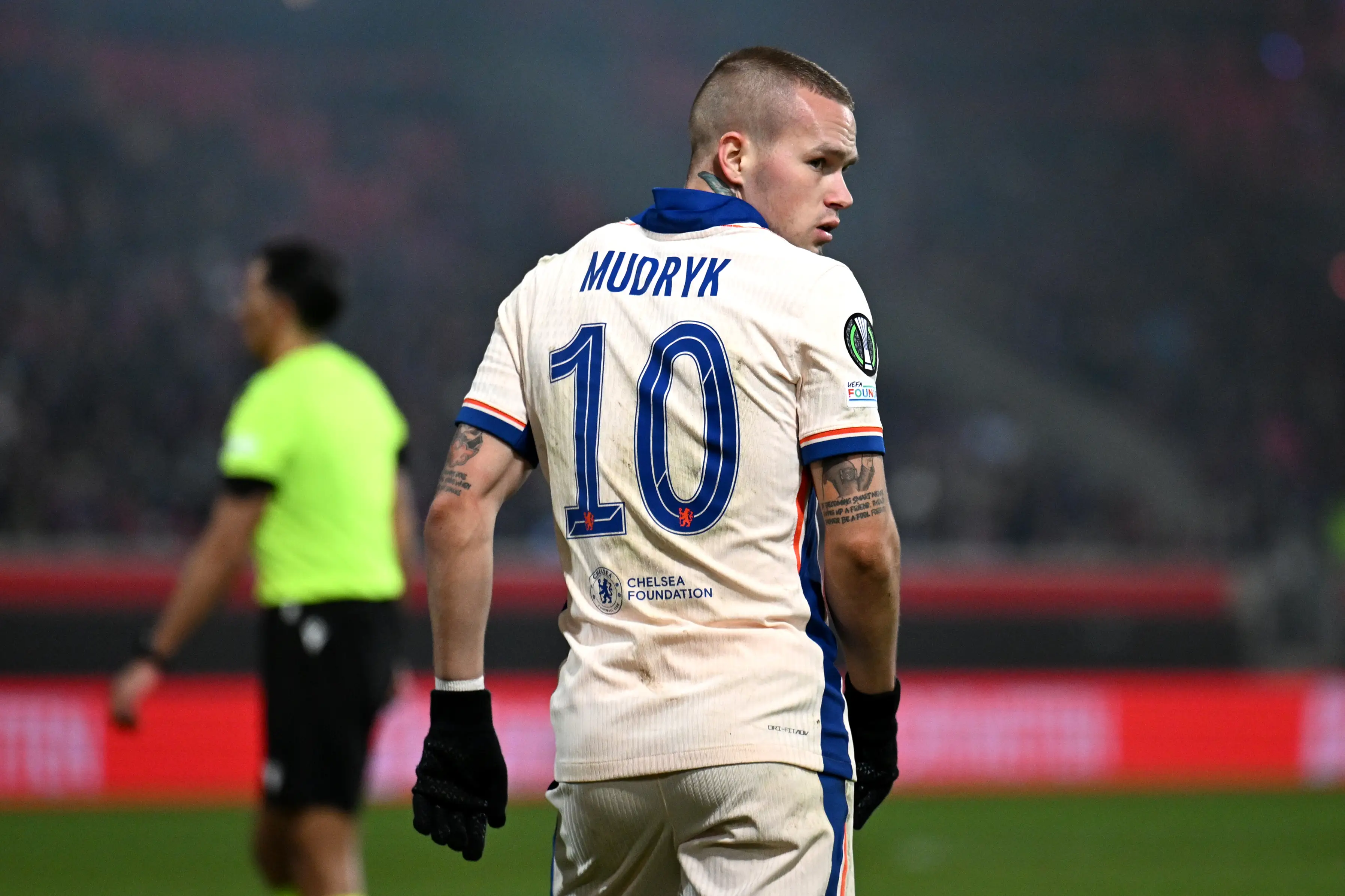 Mudryk last played for Chelsea on November 28. Image credit: Getty