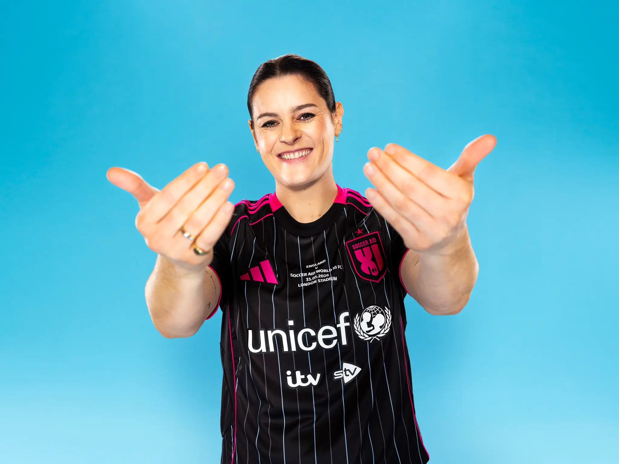 Former Arsenal star Jen Beattie is among the new faces at Soccer Aid in 2026. Image: Soccer Aid