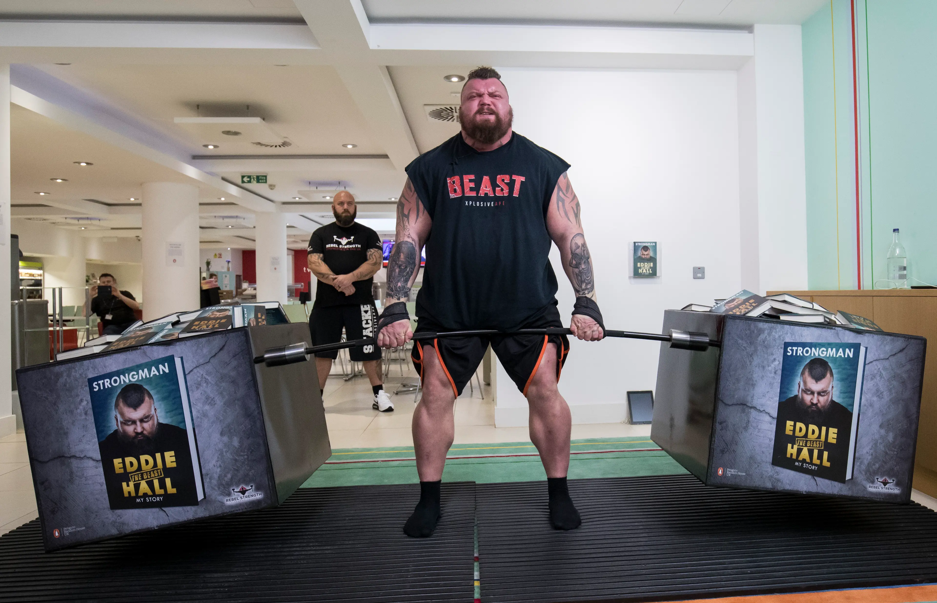 Eddie Hall won his first official MMA fight on Saturday night. Image: Getty