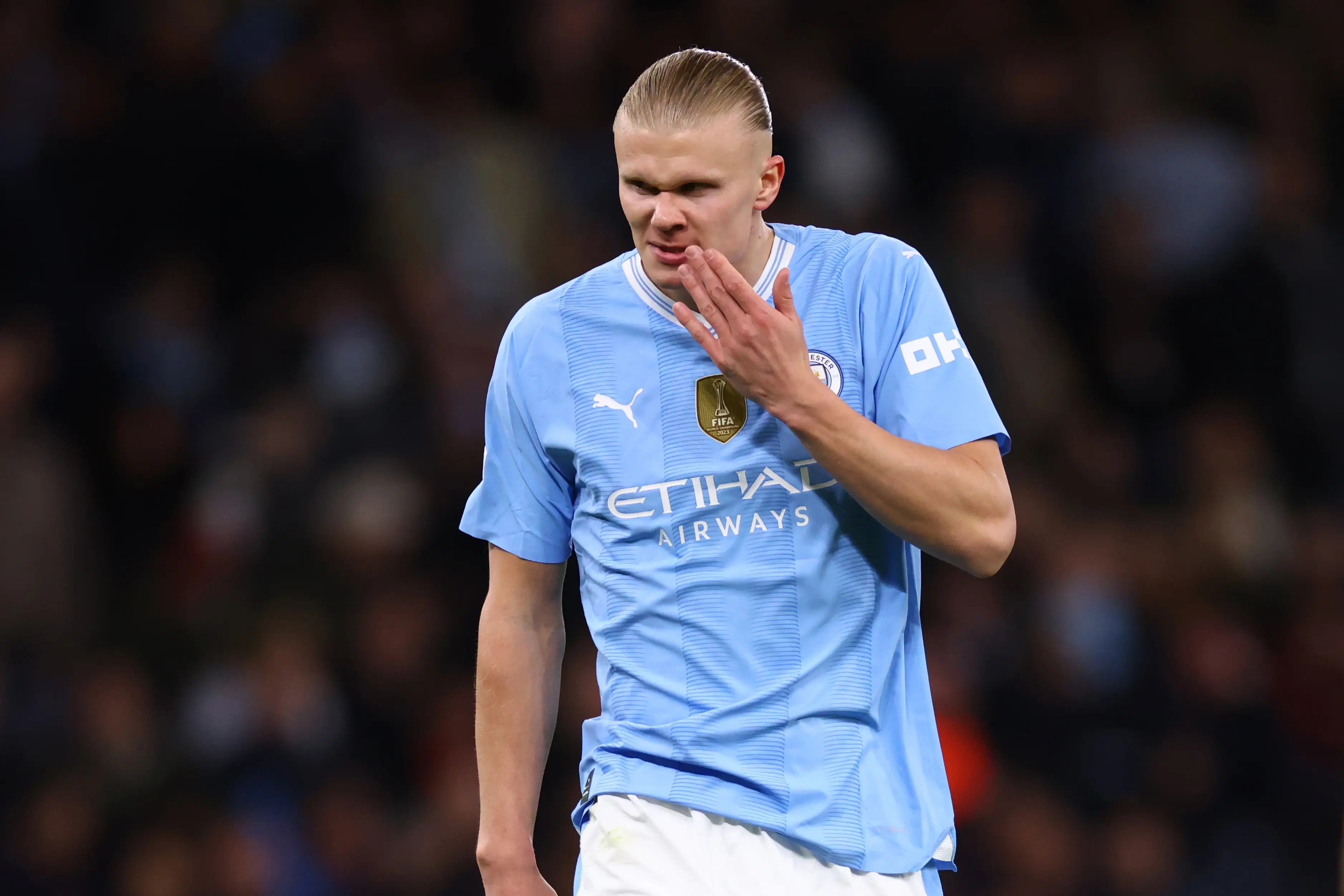 Haaland was forced off with an injury against Real Madrid (Getty)