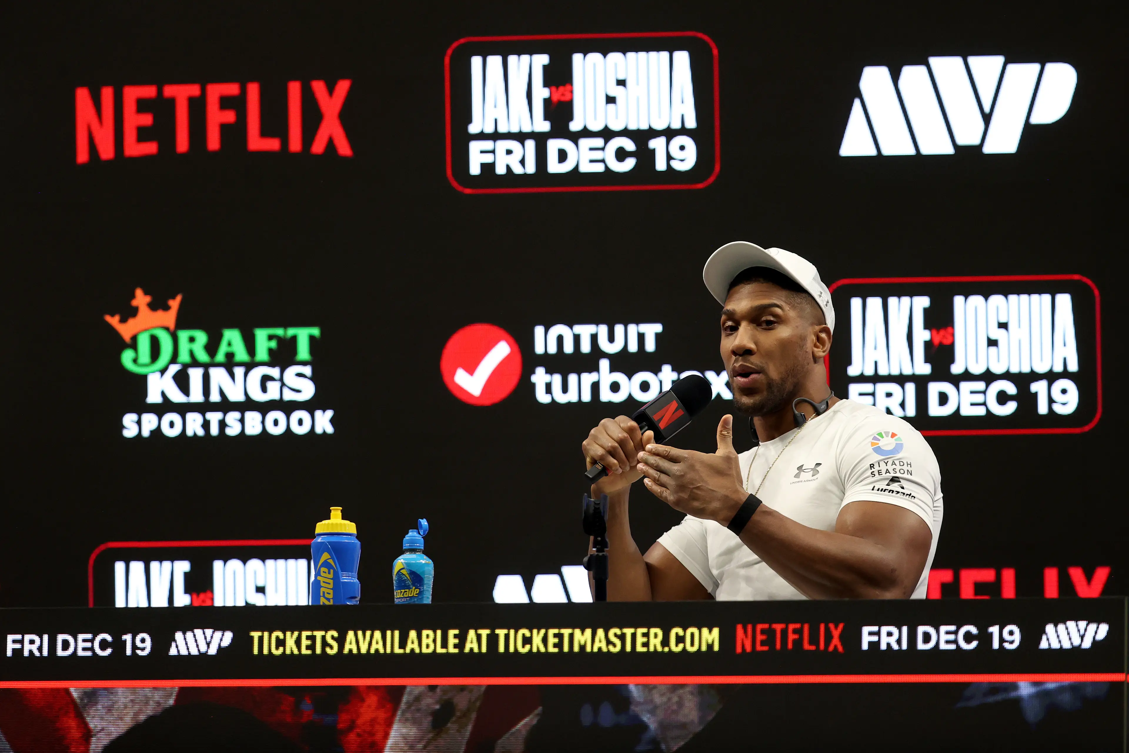 Joshua is determined to knock Paul out in his return to the ring. Image: Getty