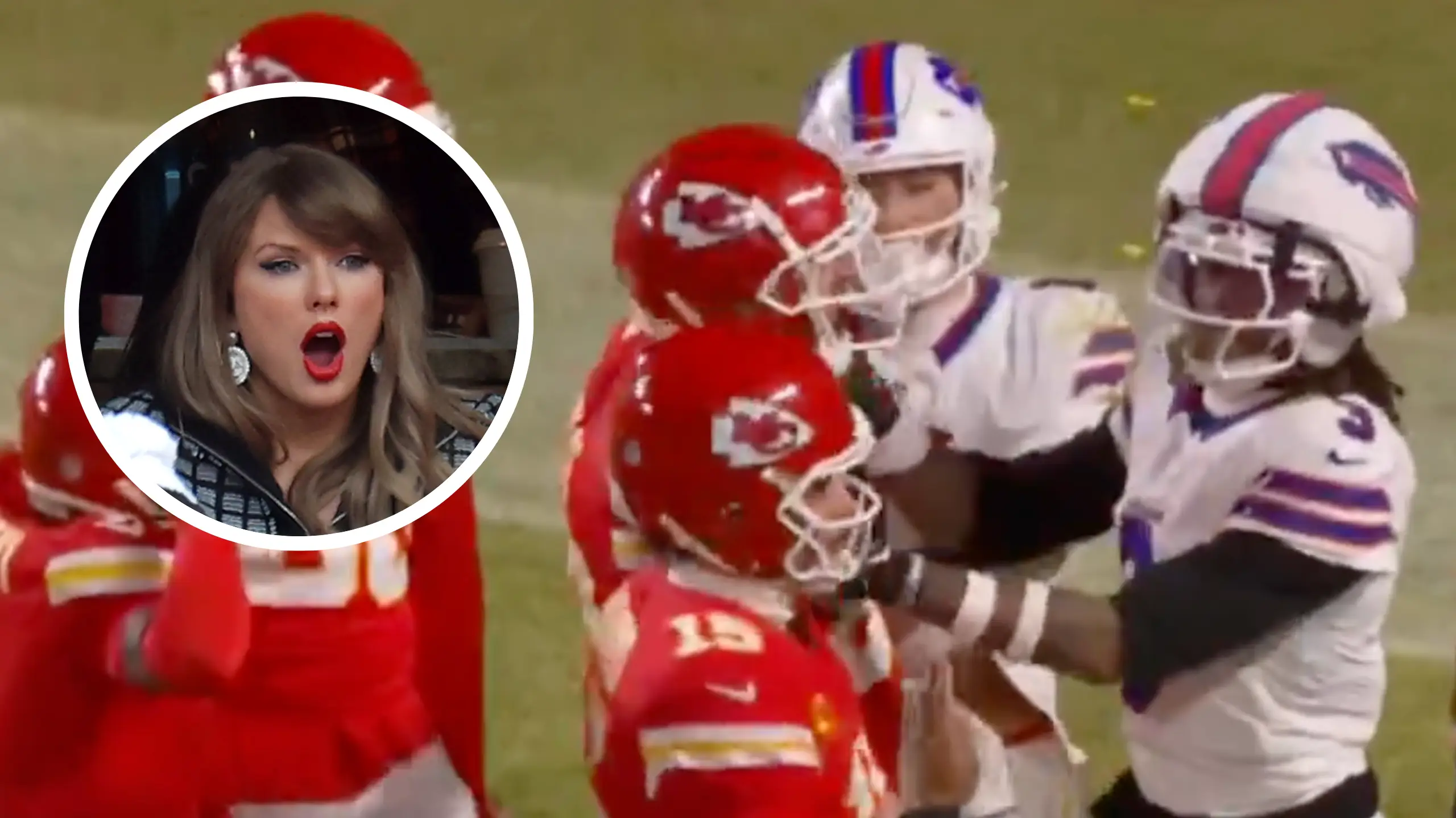 Fans call out NFL officials for what they did after Travis Kelce incident during playoffs match as Taylor Swift watches on