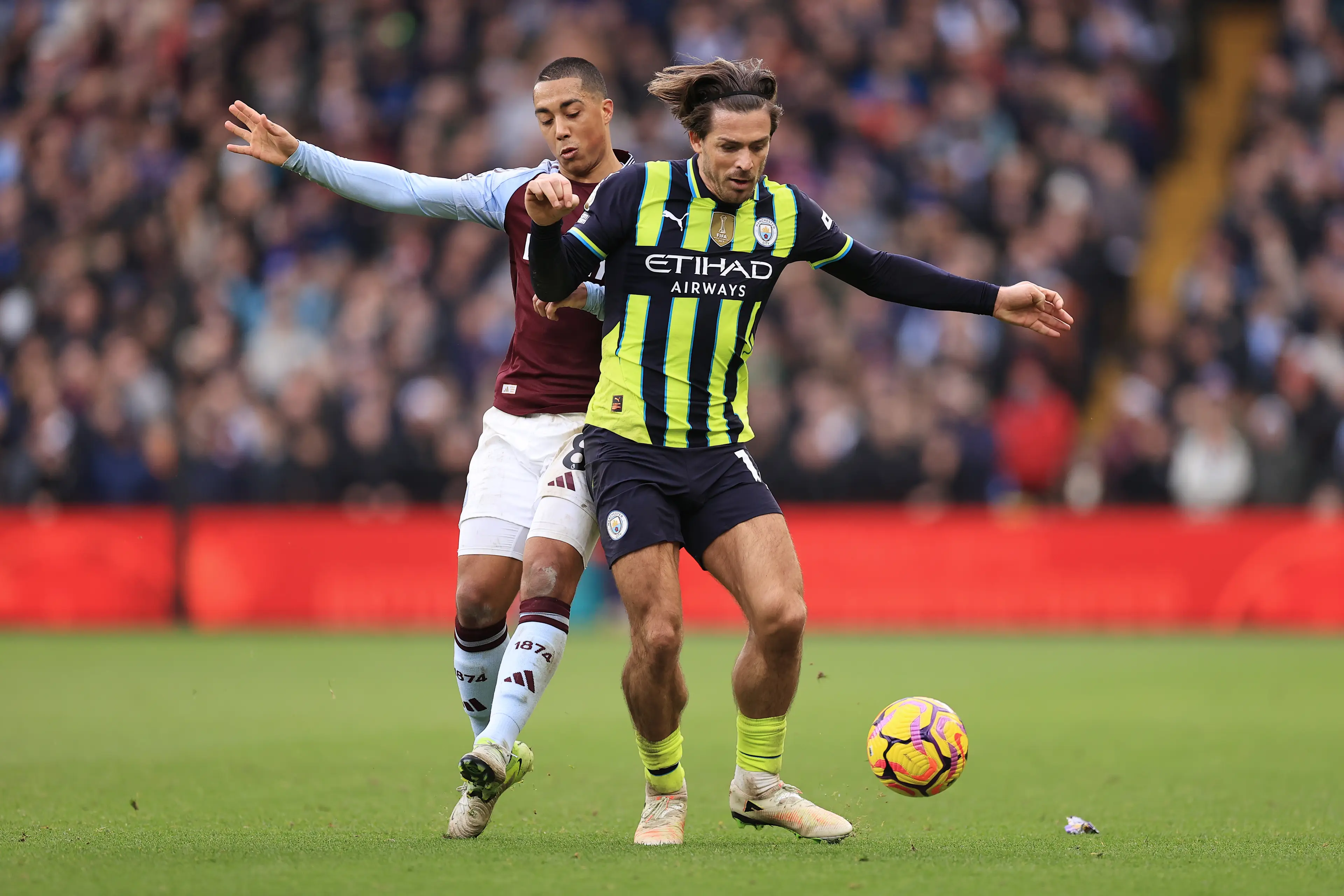Jack Grealish struggled against his former club. Image: Getty