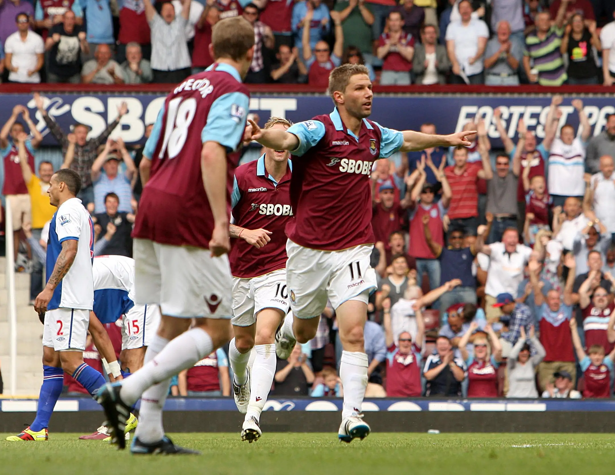The German later returned to England to play for West Ham. Image: Alamy