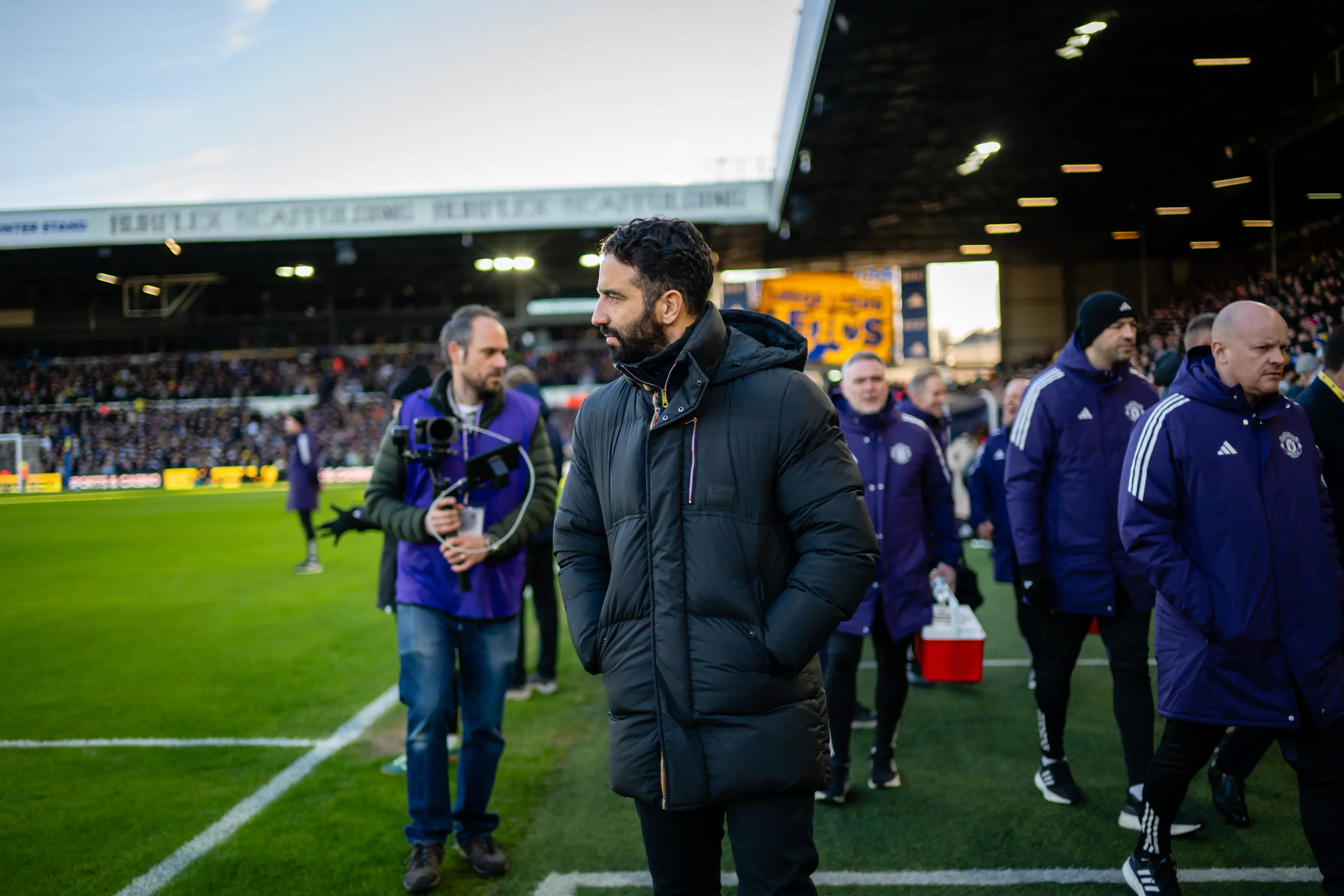 Amorim's last game in charge was a 1-1 draw at Leeds (Image: Getty)