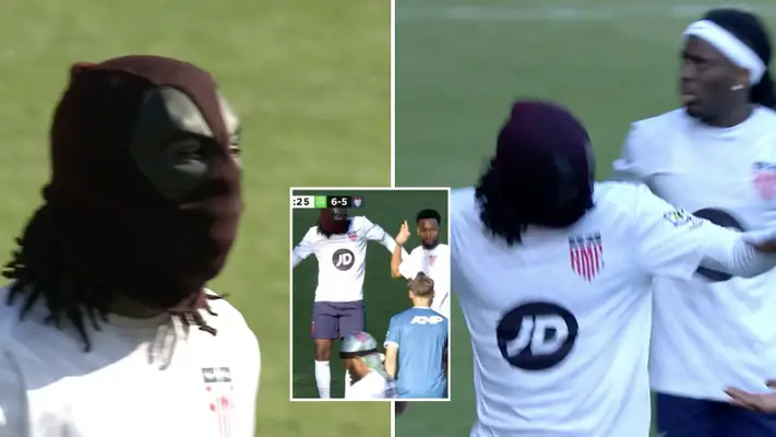 Fans think they have worked out who the mystery player was in the Beta Squad vs AMP charity match