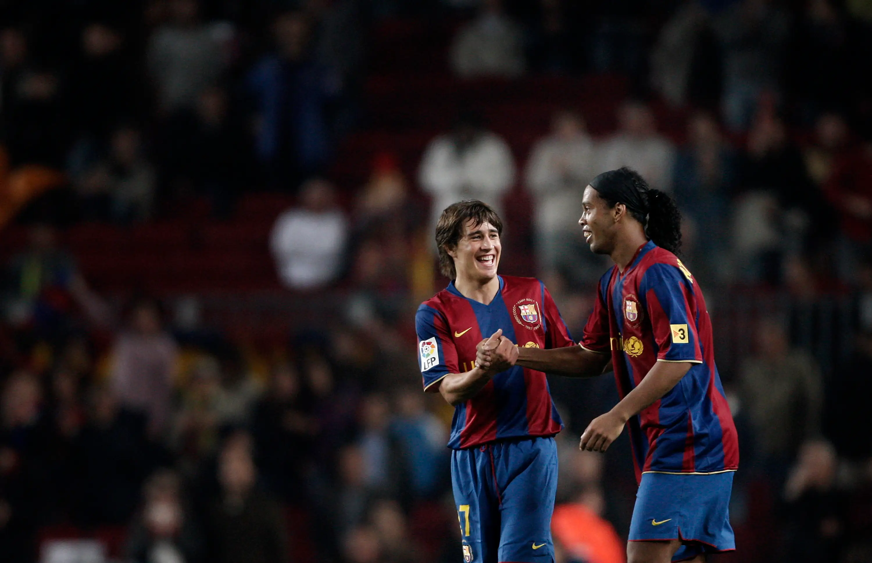 Bojan Krkic named Ronaldinho as the best player he played with at Barcelona. Image: Getty 