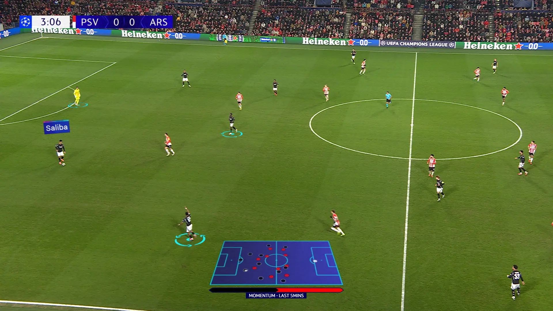 The names of players will be displayed in Amazon's coverage. Image: Amazon Prime