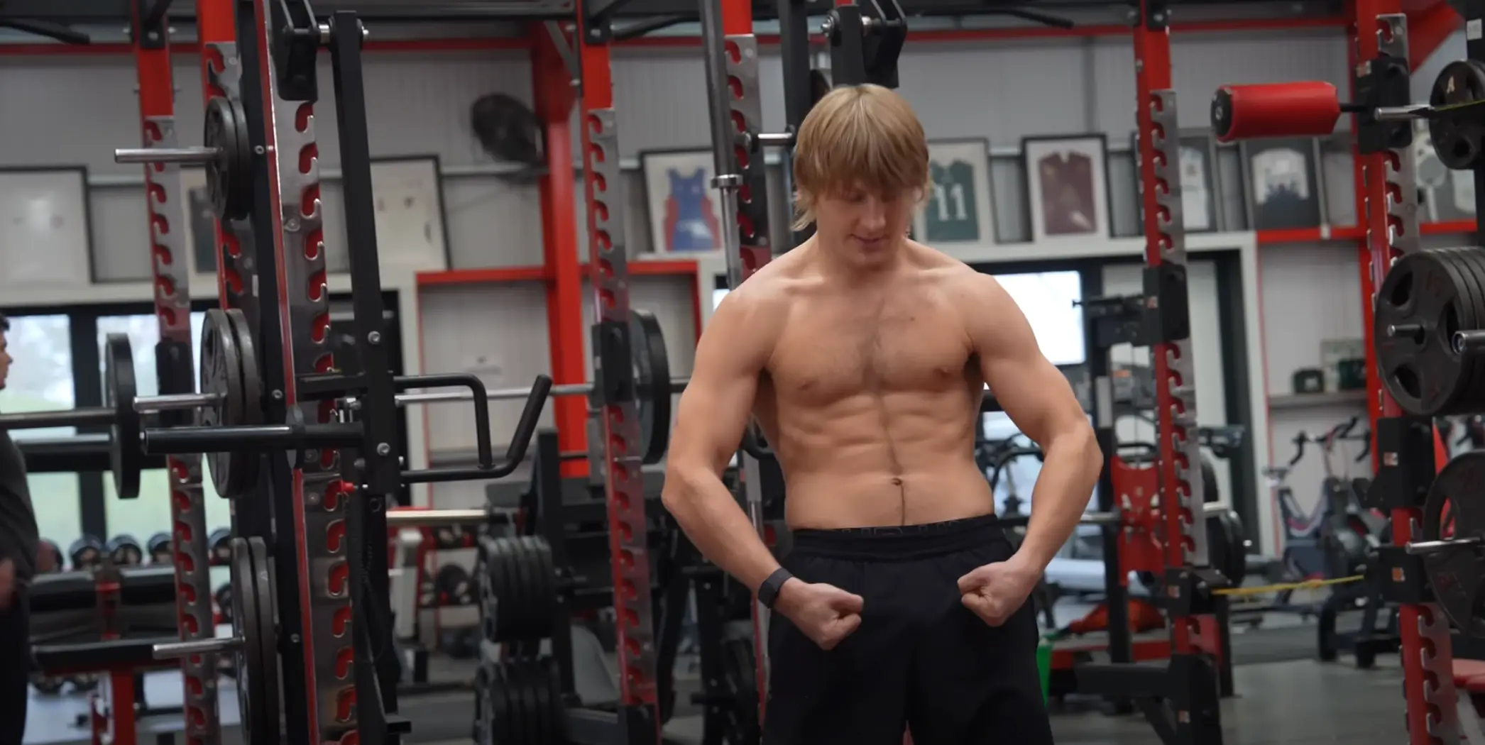 Paddy Pimblett is already in great shape of his UFC fight next month. Image: Getty 