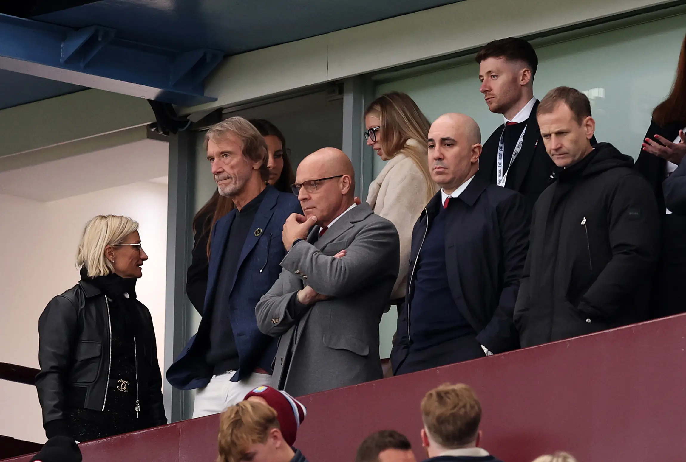 Sir Jim Ratcliffe, owner of Manchester United, with Sir Dave Brailsford, Omar Berrada and Dan Ashworth. Image credit: Getty 